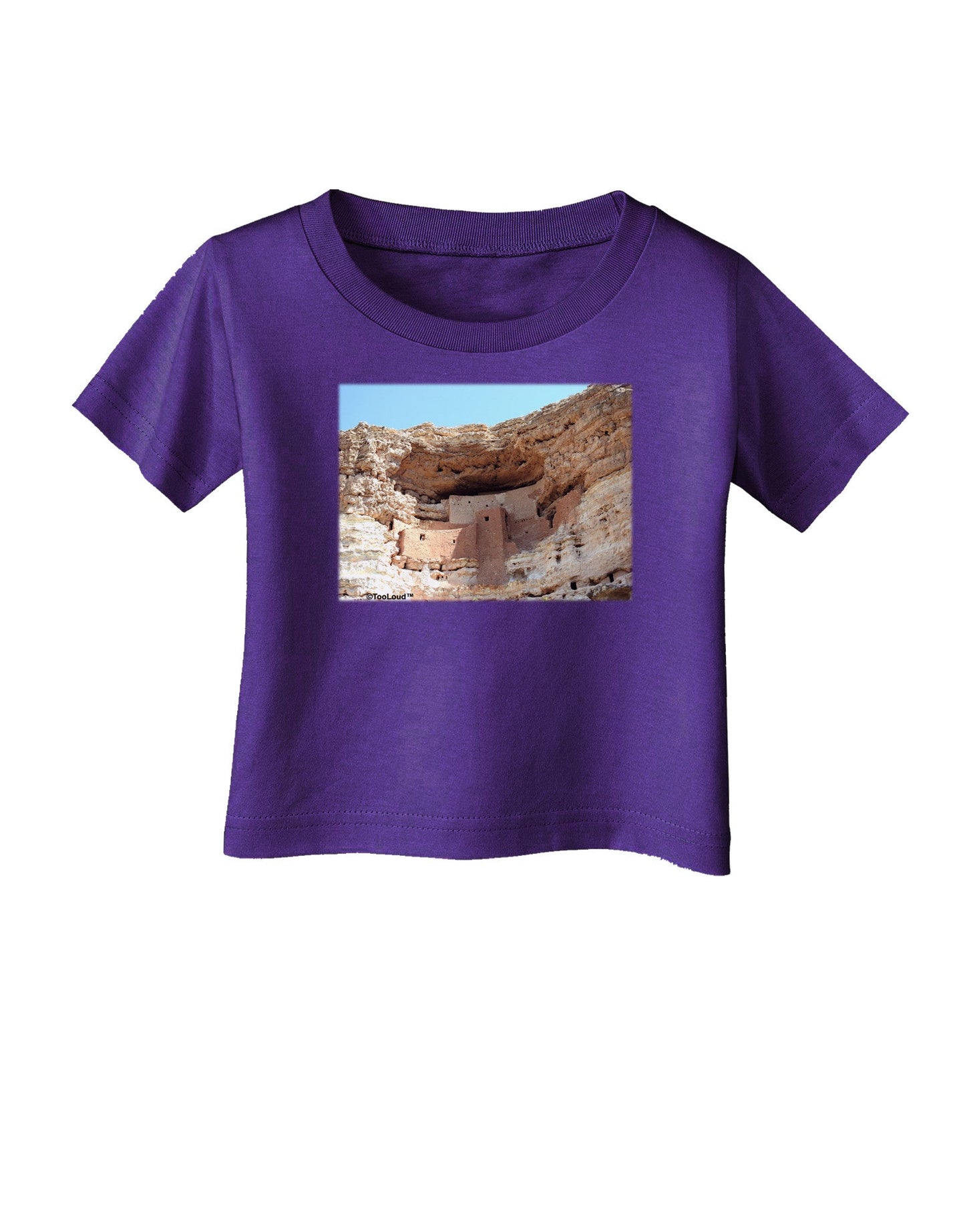 Montezuma Castle Arizona Infant T-Shirt Dark-Infant T-Shirt-TooLoud-Purple-06-Months-Davson Sales