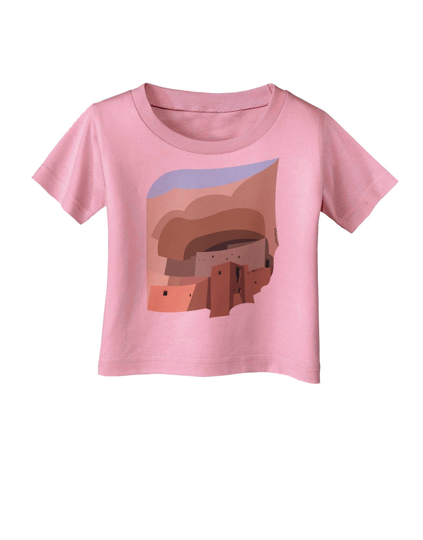 Montezuma Castle Artwork Infant T-Shirt-Infant T-Shirt-TooLoud-Candy-Pink-06-Months-Davson Sales