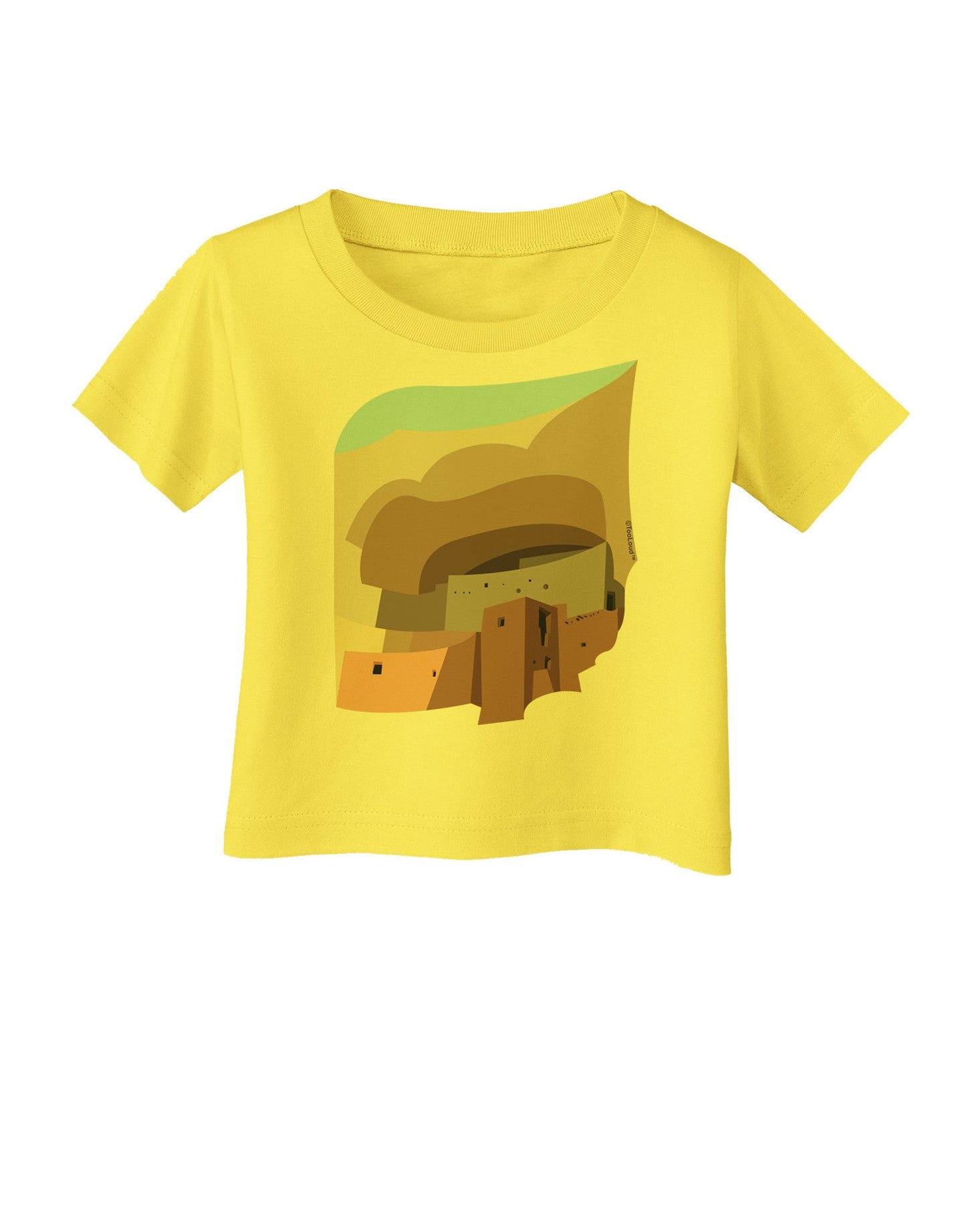 Montezuma Castle Artwork Infant T-Shirt-Infant T-Shirt-TooLoud-Yellow-06-Months-Davson Sales