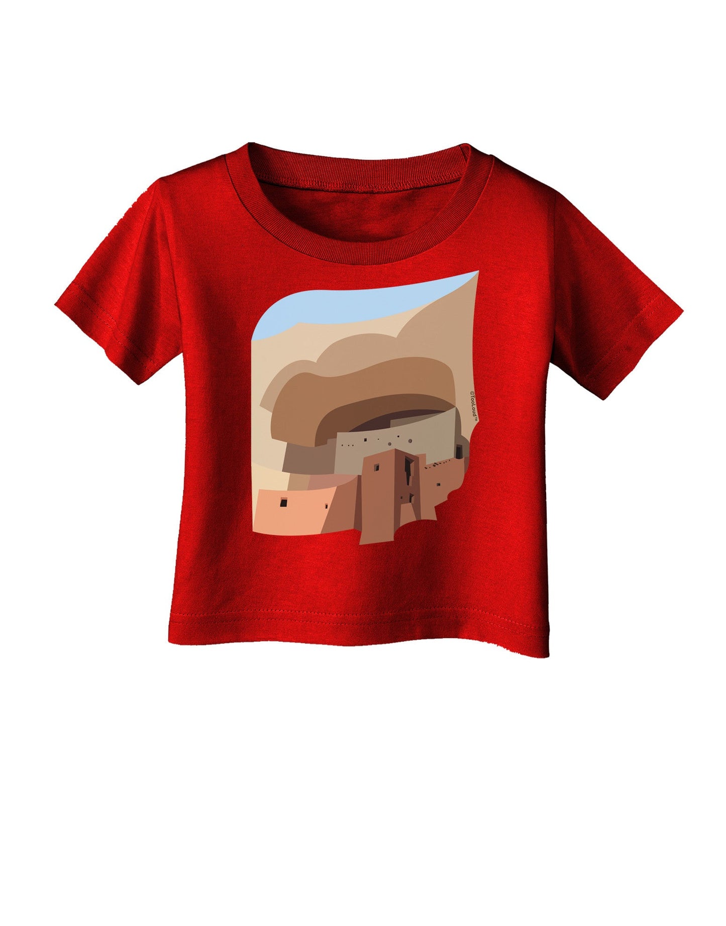 Montezuma Castle Artwork Infant T-Shirt Dark-Infant T-Shirt-TooLoud-Red-06-Months-Davson Sales