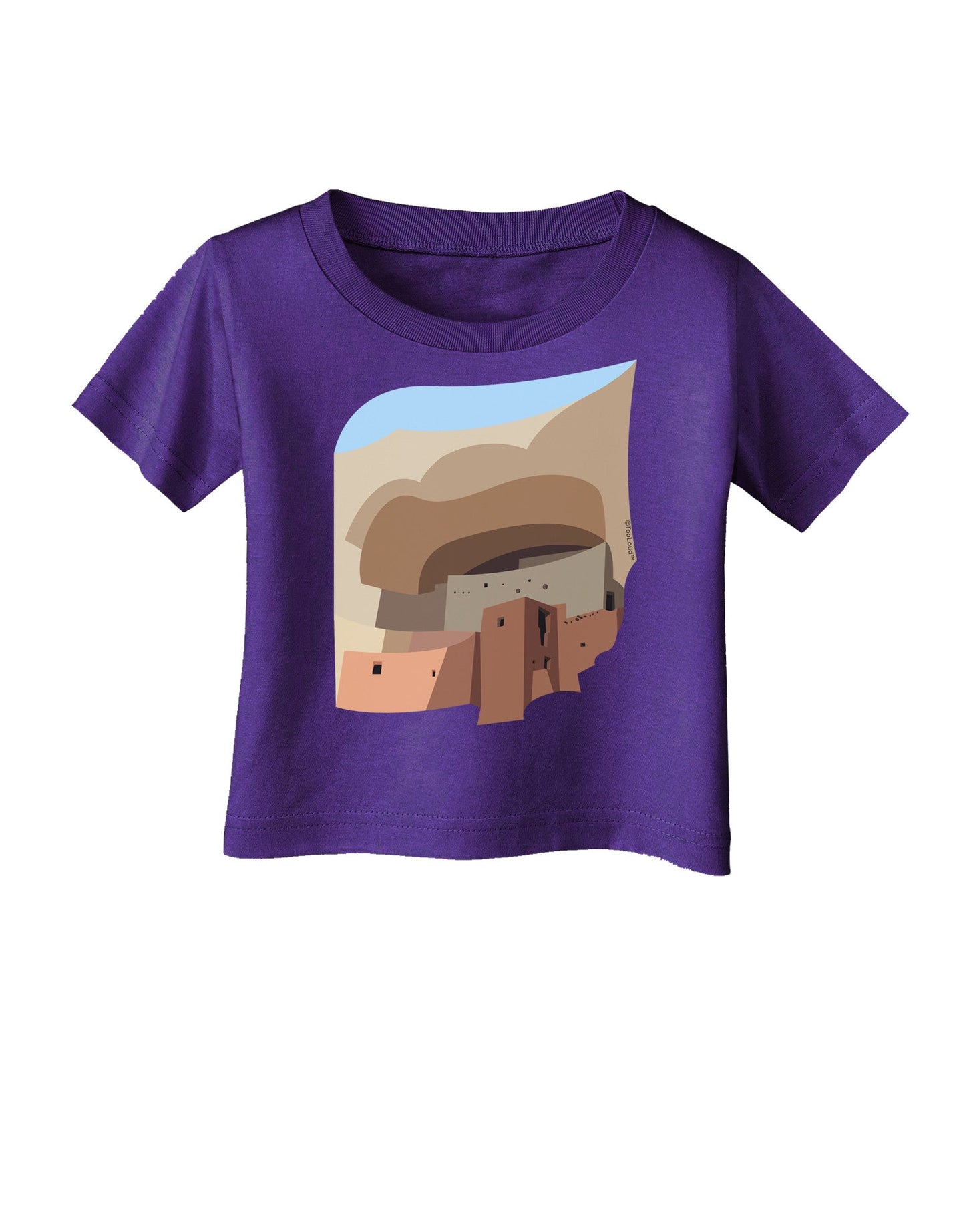 Montezuma Castle Artwork Infant T-Shirt Dark-Infant T-Shirt-TooLoud-Purple-06-Months-Davson Sales