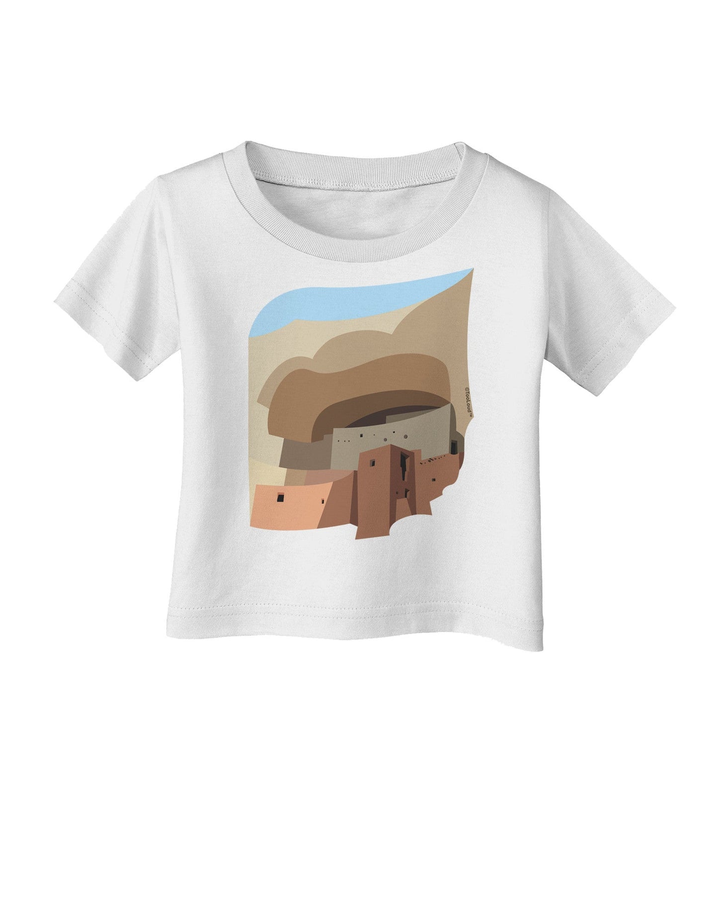 Montezuma Castle Artwork Infant T-Shirt-Infant T-Shirt-TooLoud-White-06-Months-Davson Sales
