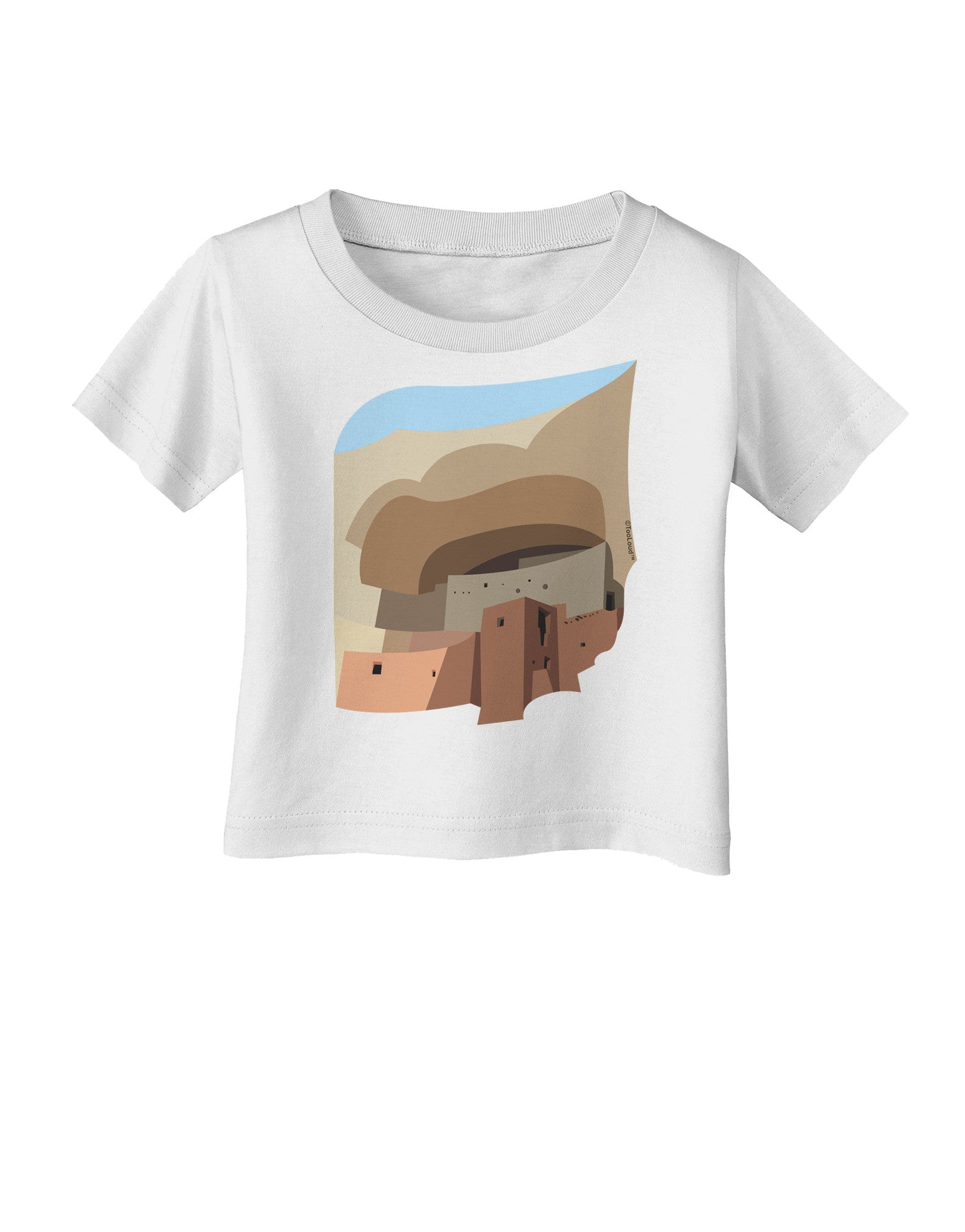 Montezuma Castle Artwork Infant T-Shirt-Infant T-Shirt-TooLoud-White-06-Months-Davson Sales