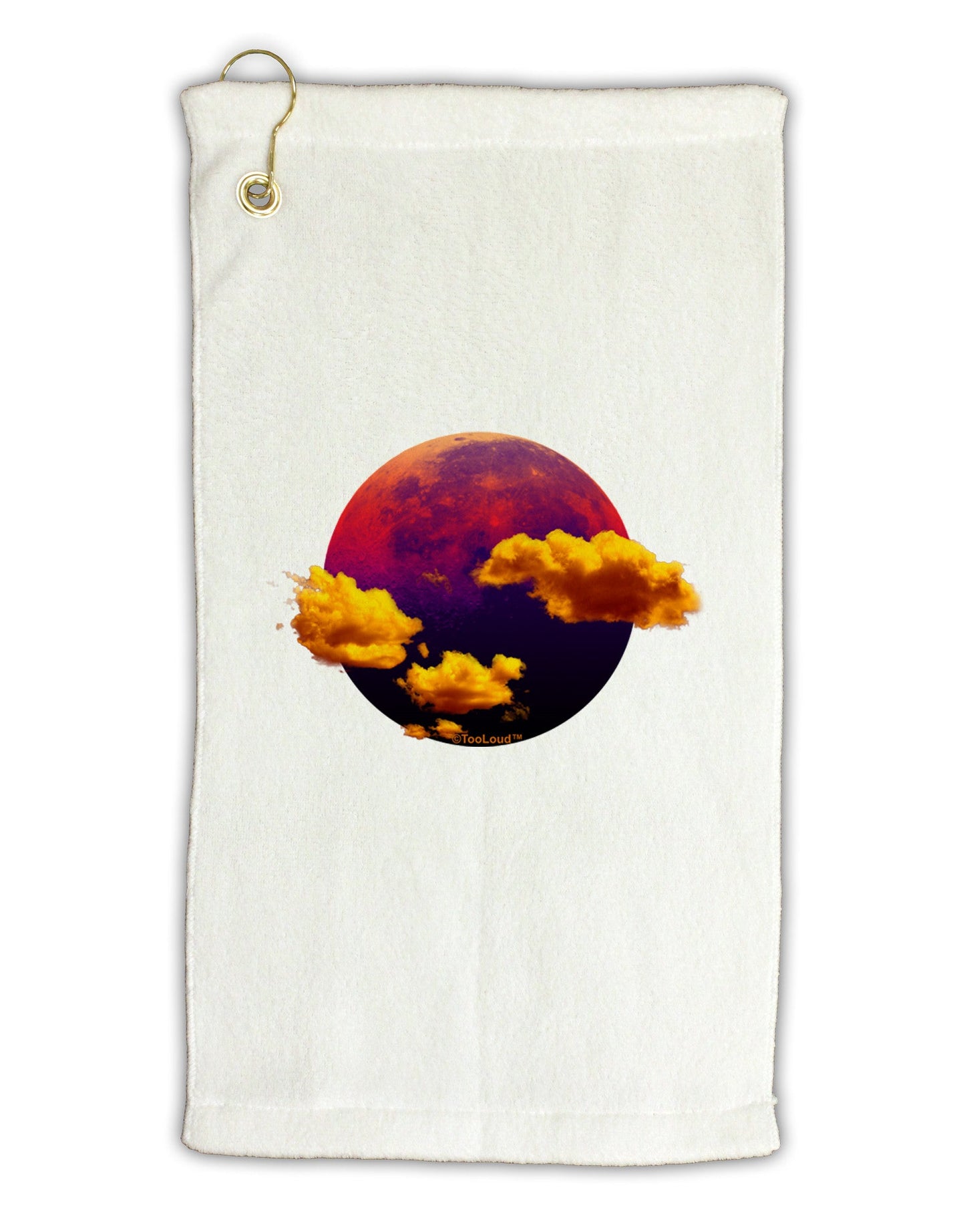 Moon Dream Venus Micro Terry Gromet Golf Towel 11"x19-Golf Towel-TooLoud-White-Davson Sales