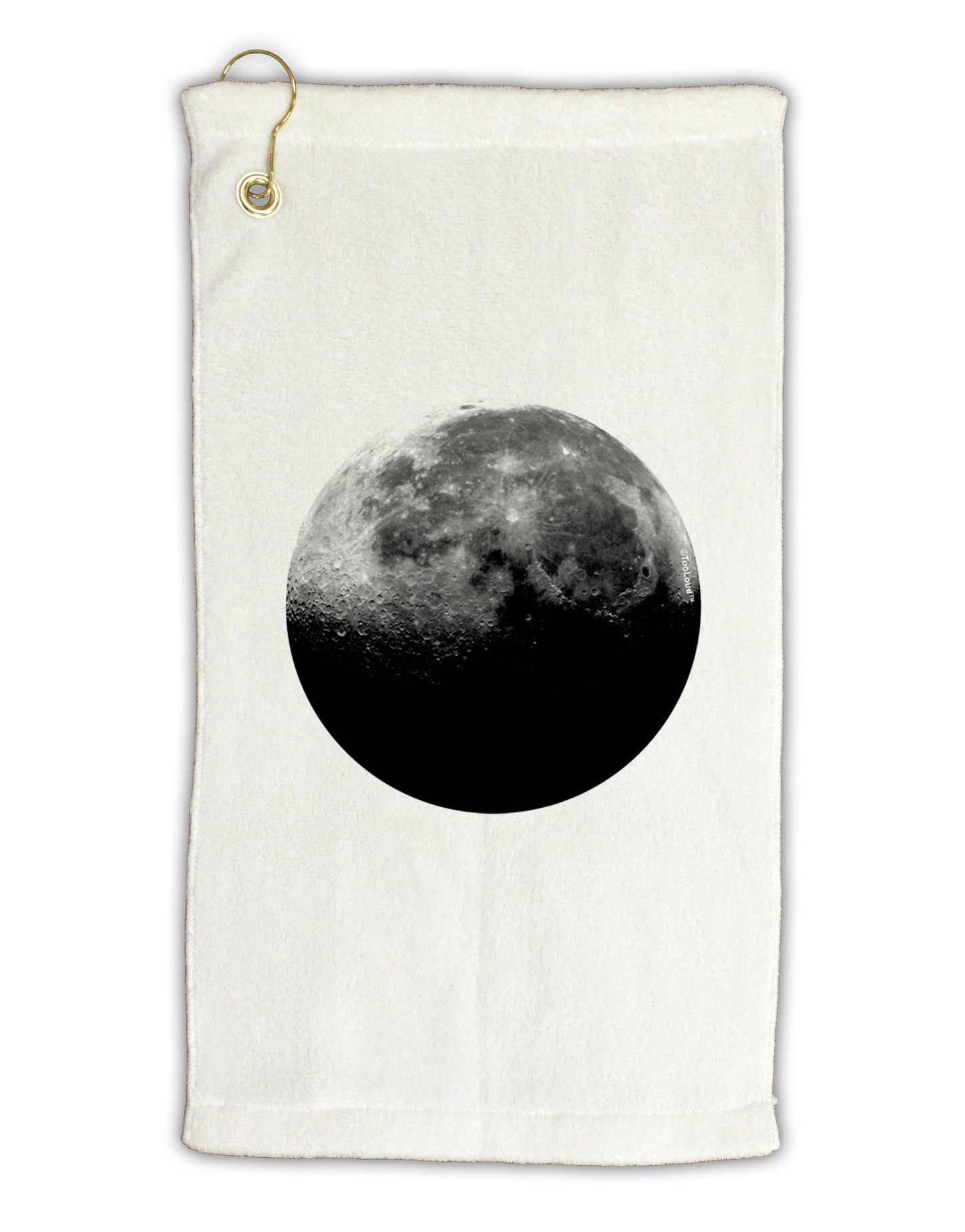 Moon of Earth Micro Terry Gromet Golf Towel 11"x19-Golf Towel-TooLoud-White-Davson Sales