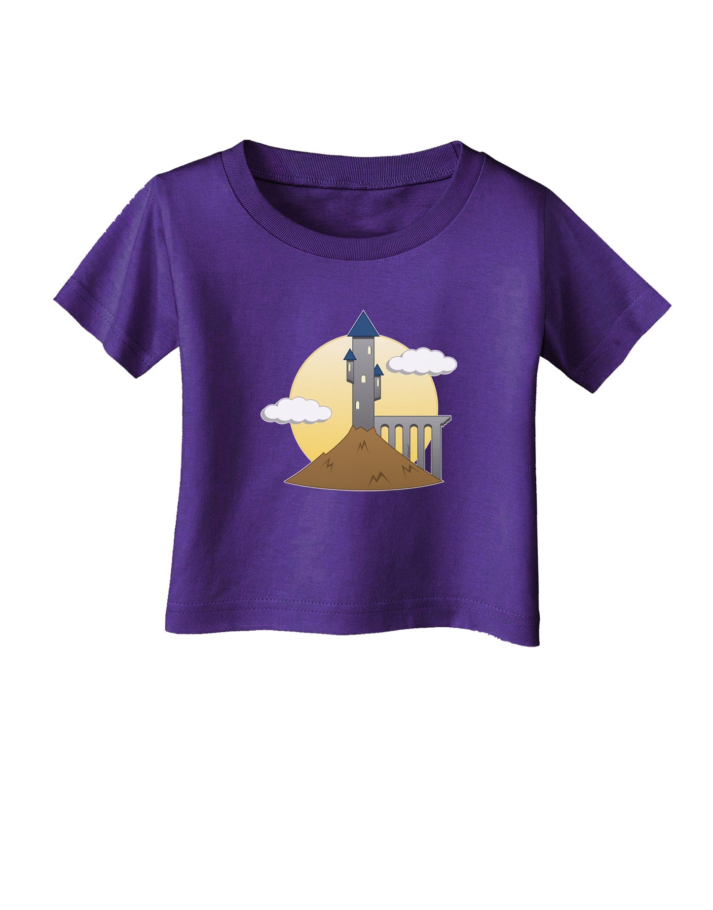 Moonlit Wizard Tower - Halloween Infant T-Shirt Dark-Infant T-Shirt-TooLoud-Purple-06-Months-Davson Sales