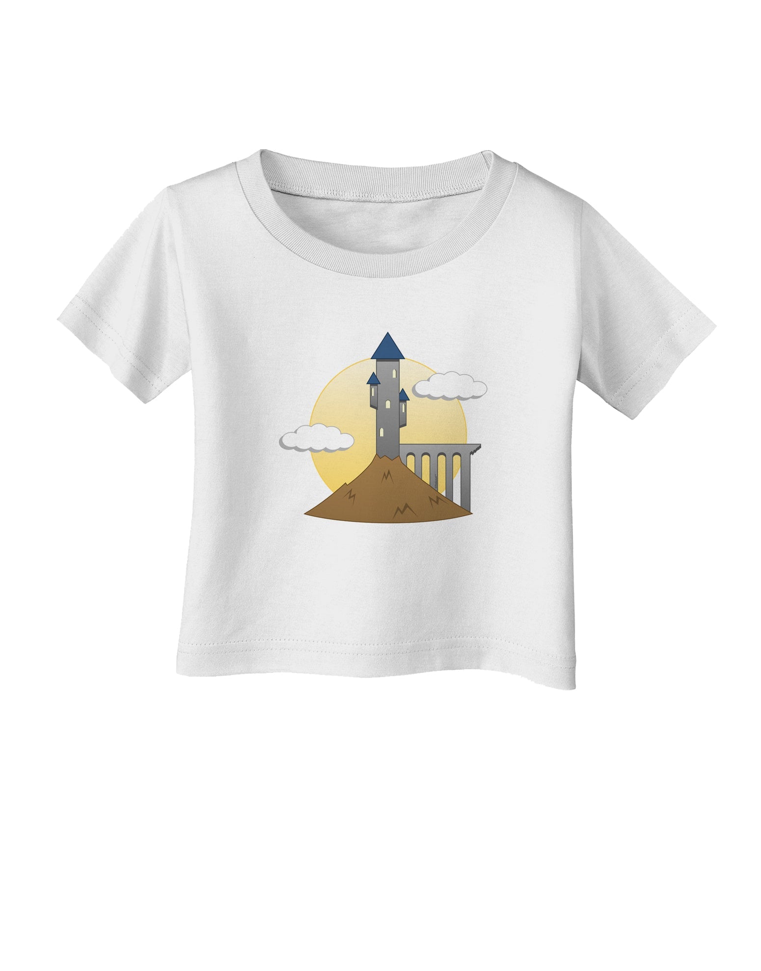 Moonlit Wizard Tower - Halloween Infant T-Shirt-Infant T-Shirt-TooLoud-White-06-Months-Davson Sales