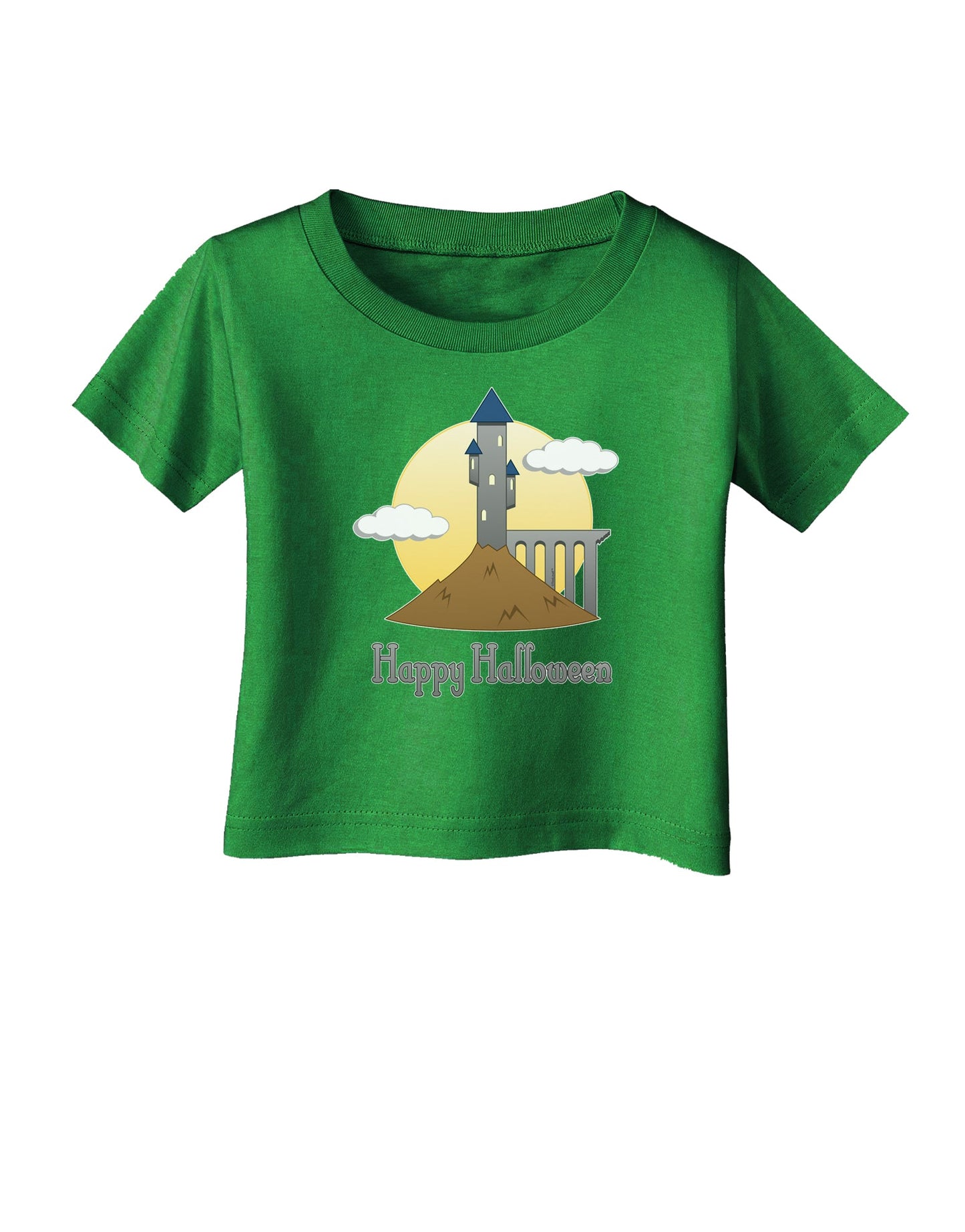 Moonlit Wizard Tower - Happy Halloween Infant T-Shirt Dark-Infant T-Shirt-TooLoud-Royal-Blue-06-Months-Davson Sales