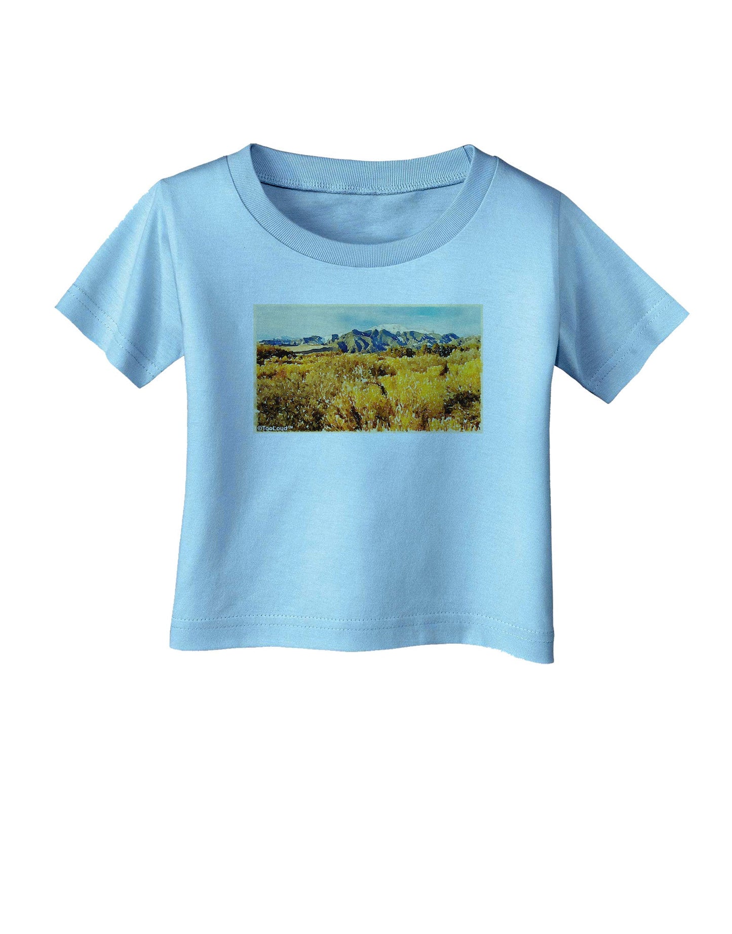 Mountain Forest Park Watercolor Infant T-Shirt-Infant T-Shirt-TooLoud-Aquatic-Blue-06-Months-Davson Sales
