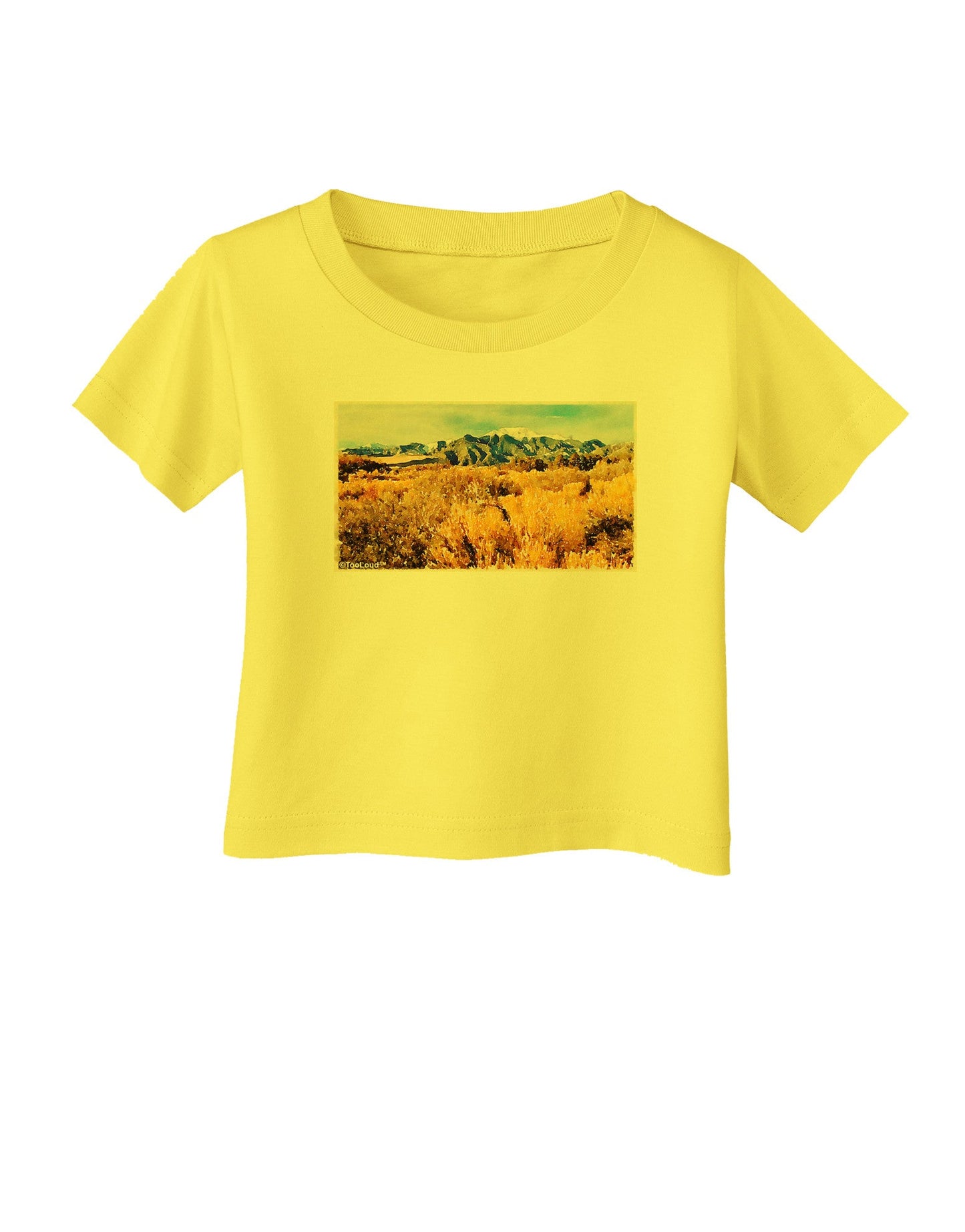 Mountain Forest Park Watercolor Infant T-Shirt-Infant T-Shirt-TooLoud-Yellow-06-Months-Davson Sales