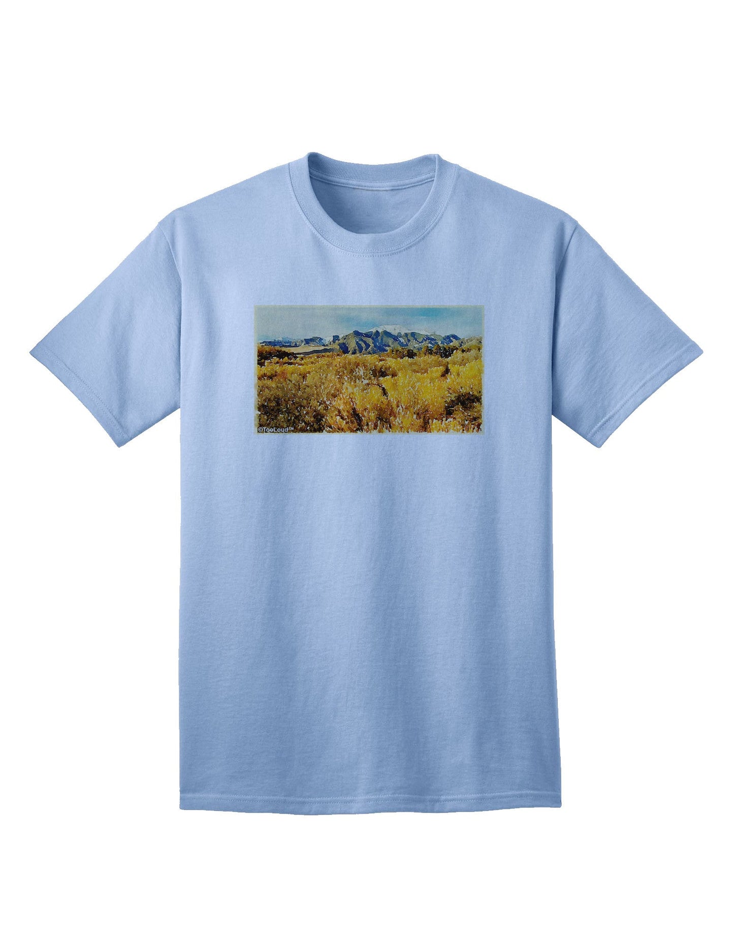 Mountain Forest Park Watercolor - Premium Adult T-Shirt for Outdoor Enthusiasts-Mens T-shirts-TooLoud-Light-Blue-Small-Davson Sales
