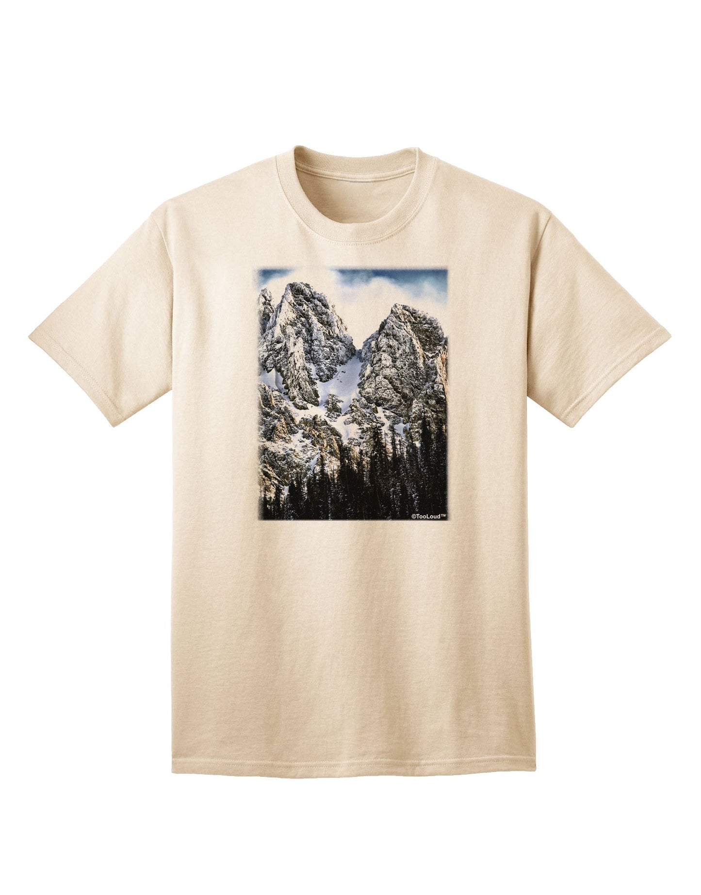 Mountain Landscape 2 Adult T-Shirt-Mens T-Shirt-TooLoud-Natural-Small-Davson Sales