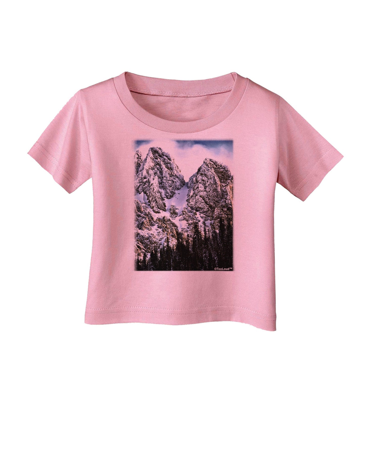 Mountain Landscape 2 Infant T-Shirt-Infant T-Shirt-TooLoud-Candy-Pink-06-Months-Davson Sales
