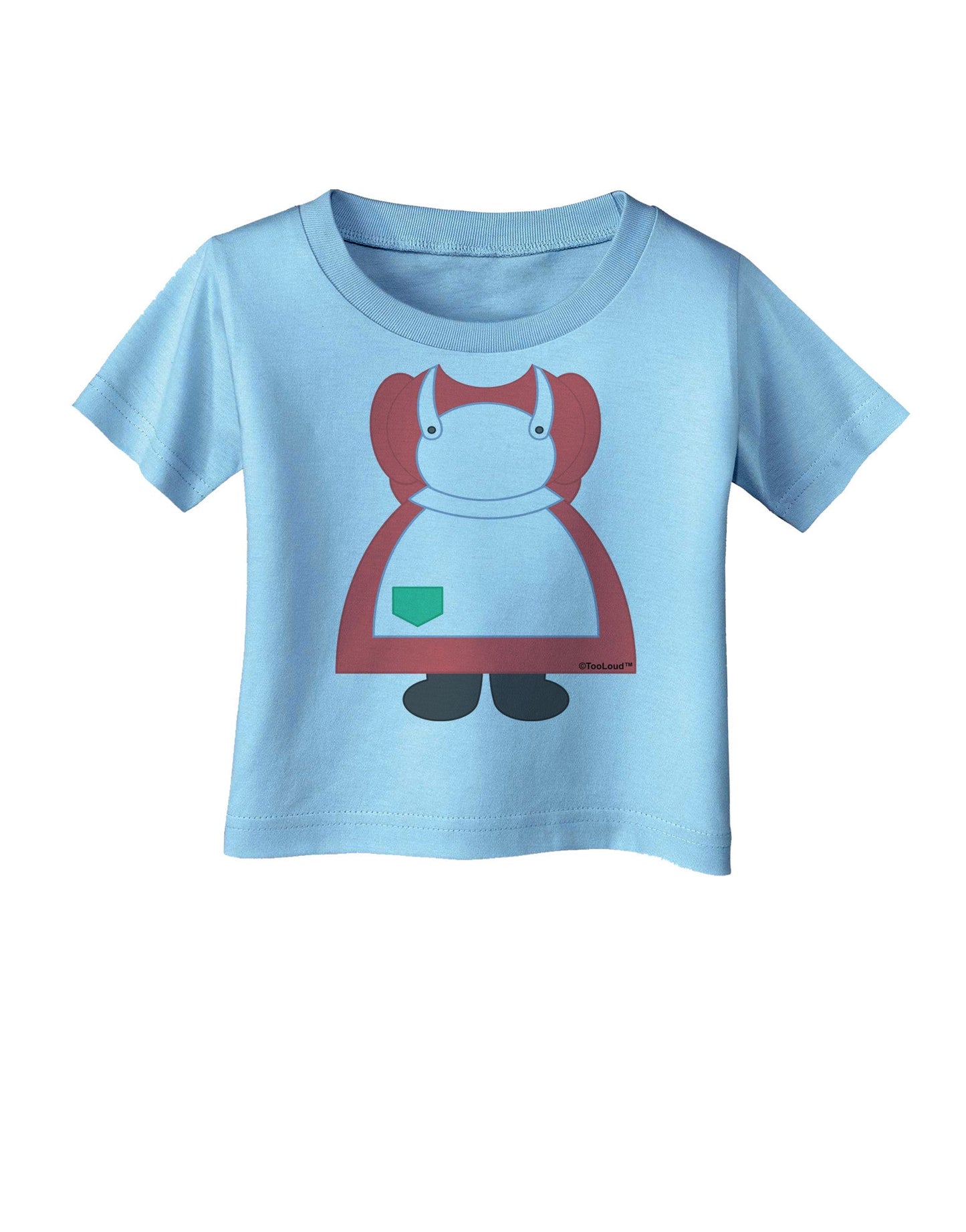 Mrs Santa Claus Character Body Christmas Infant T-Shirt-Infant T-Shirt-TooLoud-Aquatic-Blue-06-Months-Davson Sales