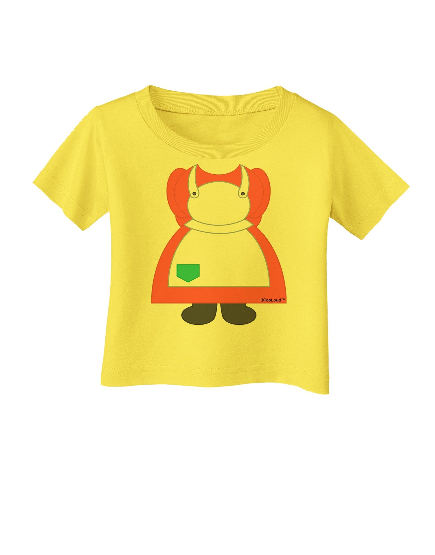 Mrs Santa Claus Character Body Christmas Infant T-Shirt-Infant T-Shirt-TooLoud-Yellow-06-Months-Davson Sales
