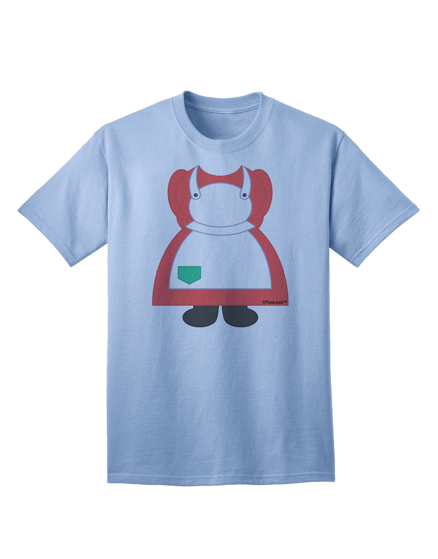 Mrs. Santa Claus Character Body - Premium Christmas Adult T-Shirt Collection-Mens T-shirts-TooLoud-Light-Blue-Small-Davson Sales