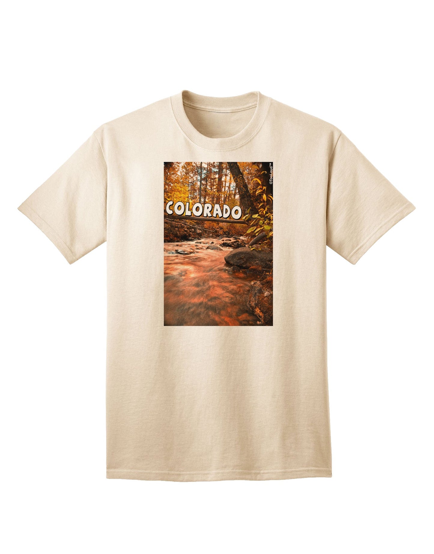 Mt Shavano Colorado Text Adult T-Shirt-Mens T-Shirt-TooLoud-Natural-Small-Davson Sales