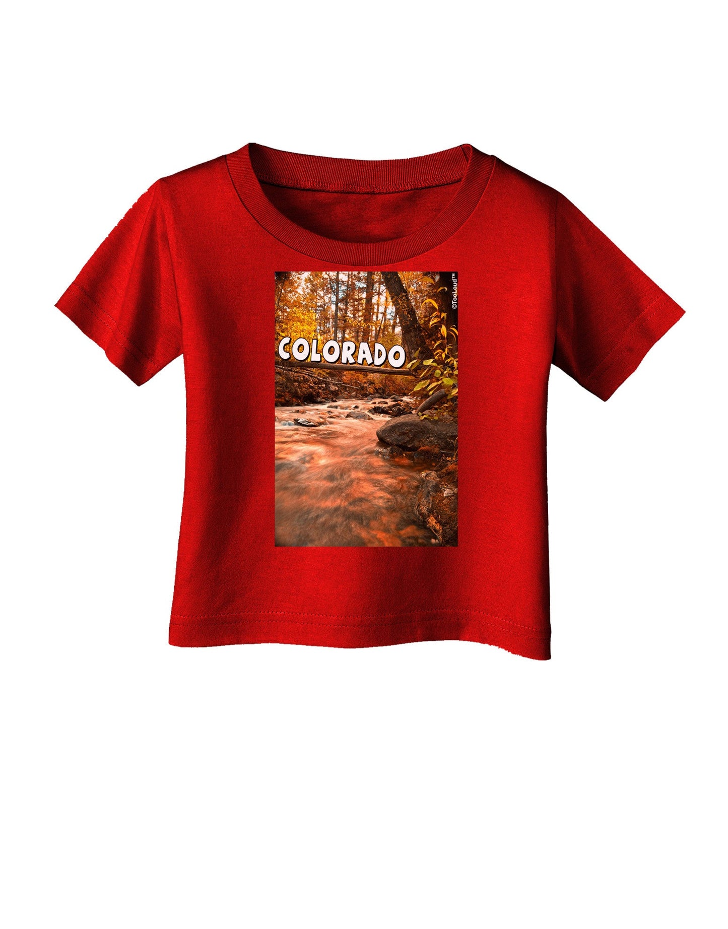 Mt Shavano Colorado Text Infant T-Shirt Dark-Infant T-Shirt-TooLoud-Red-06-Months-Davson Sales