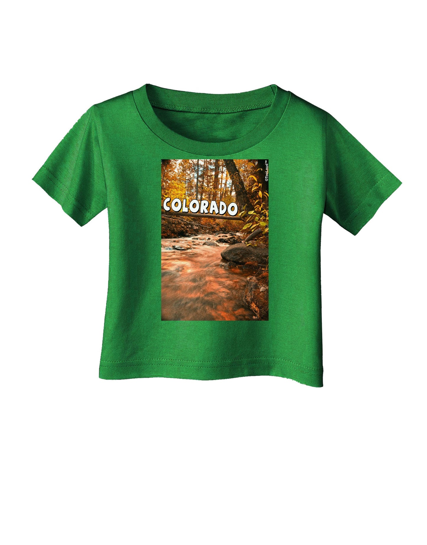 Mt Shavano Colorado Text Infant T-Shirt Dark-Infant T-Shirt-TooLoud-Clover-Green-06-Months-Davson Sales
