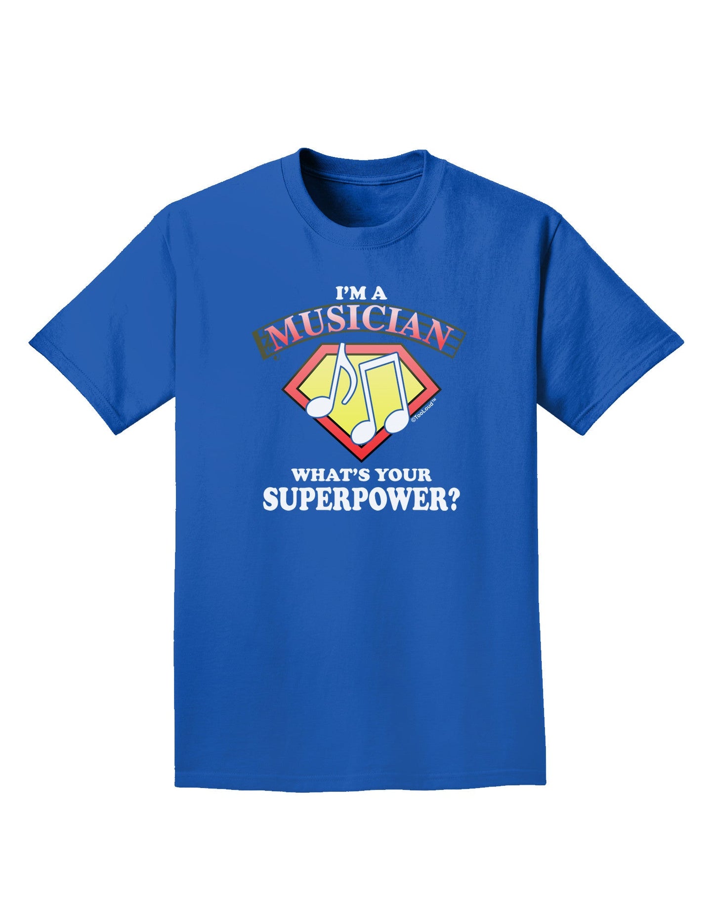 Musician - Superpower Adult Dark T-Shirt-Mens T-Shirt-TooLoud-Royal-Blue-Small-Davson Sales
