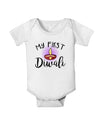 My First Diwali Baby Romper Bodysuit by TooLoud-Baby Romper-TooLoud-White-06-Months-Davson Sales