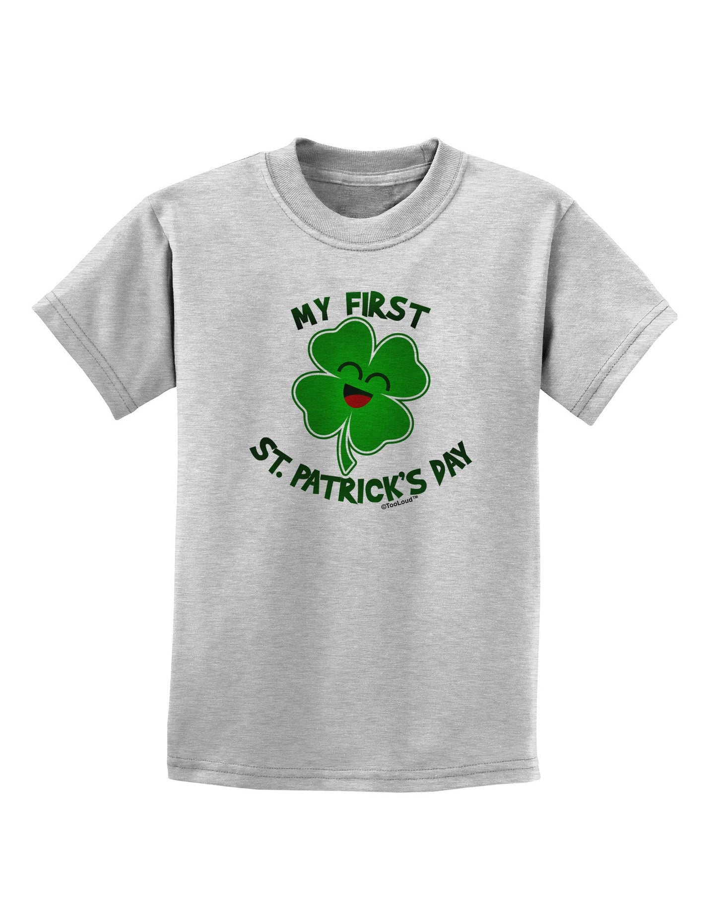 My First St. Patrick's Day Childrens T-Shirt-Childrens T-Shirt-TooLoud-AshGray-X-Small-Davson Sales