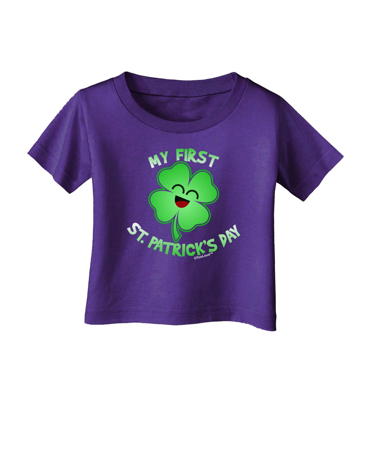 My First St. Patrick's Day Infant T-Shirt Dark-Infant T-Shirt-TooLoud-Purple-06-Months-Davson Sales