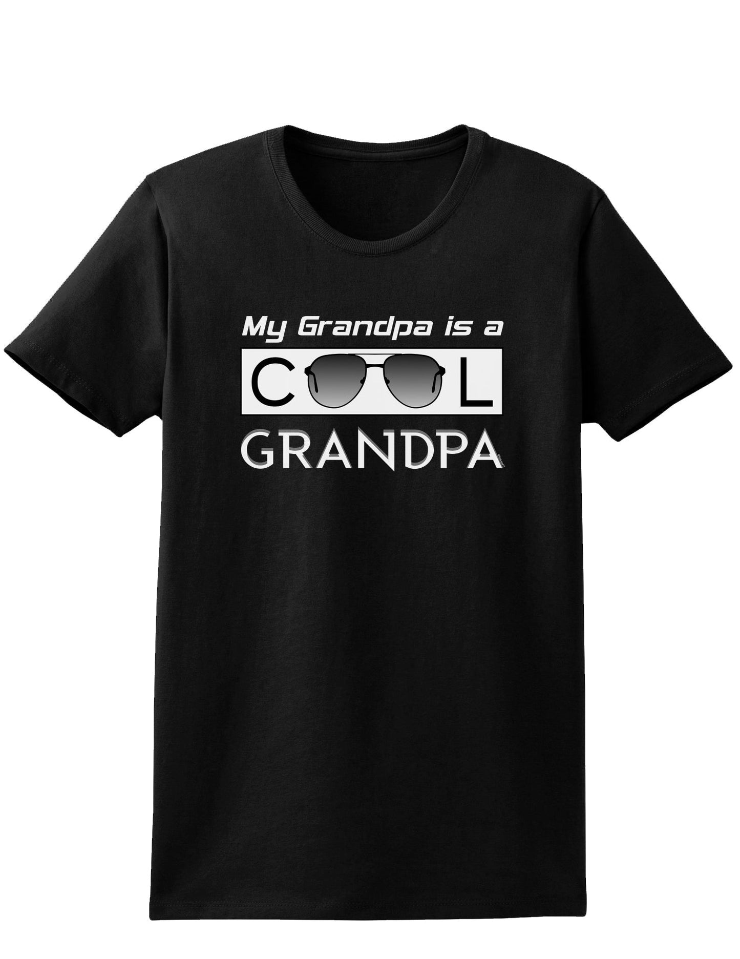 My Grandpa is a Cool Grandpa Womens Dark T-Shirt-TooLoud-Black-X-Small-Davson Sales