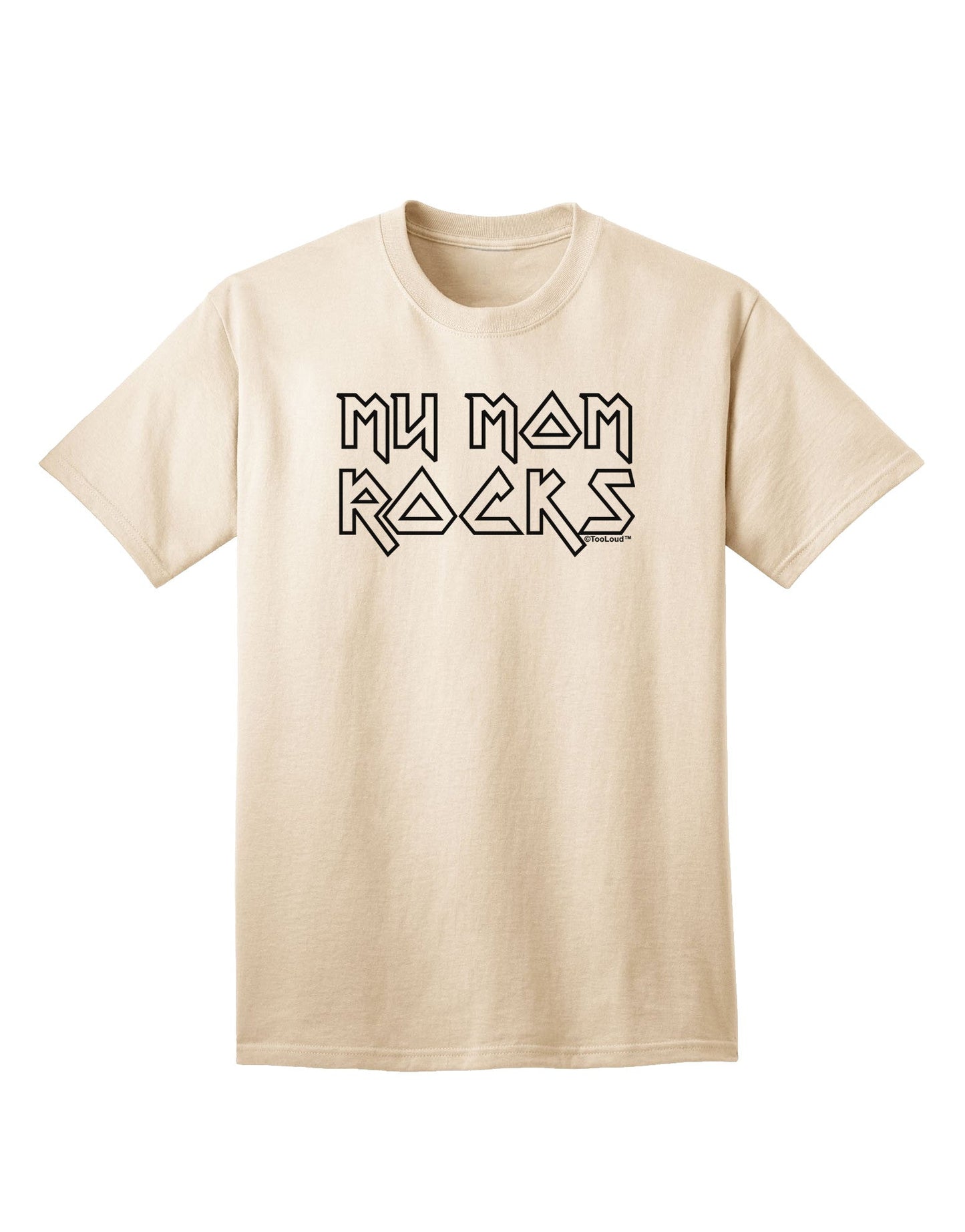 My Mom Rocks - Mother's Day Adult T-Shirt-unisex t-shirt-TooLoud-Natural-Small-Davson Sales