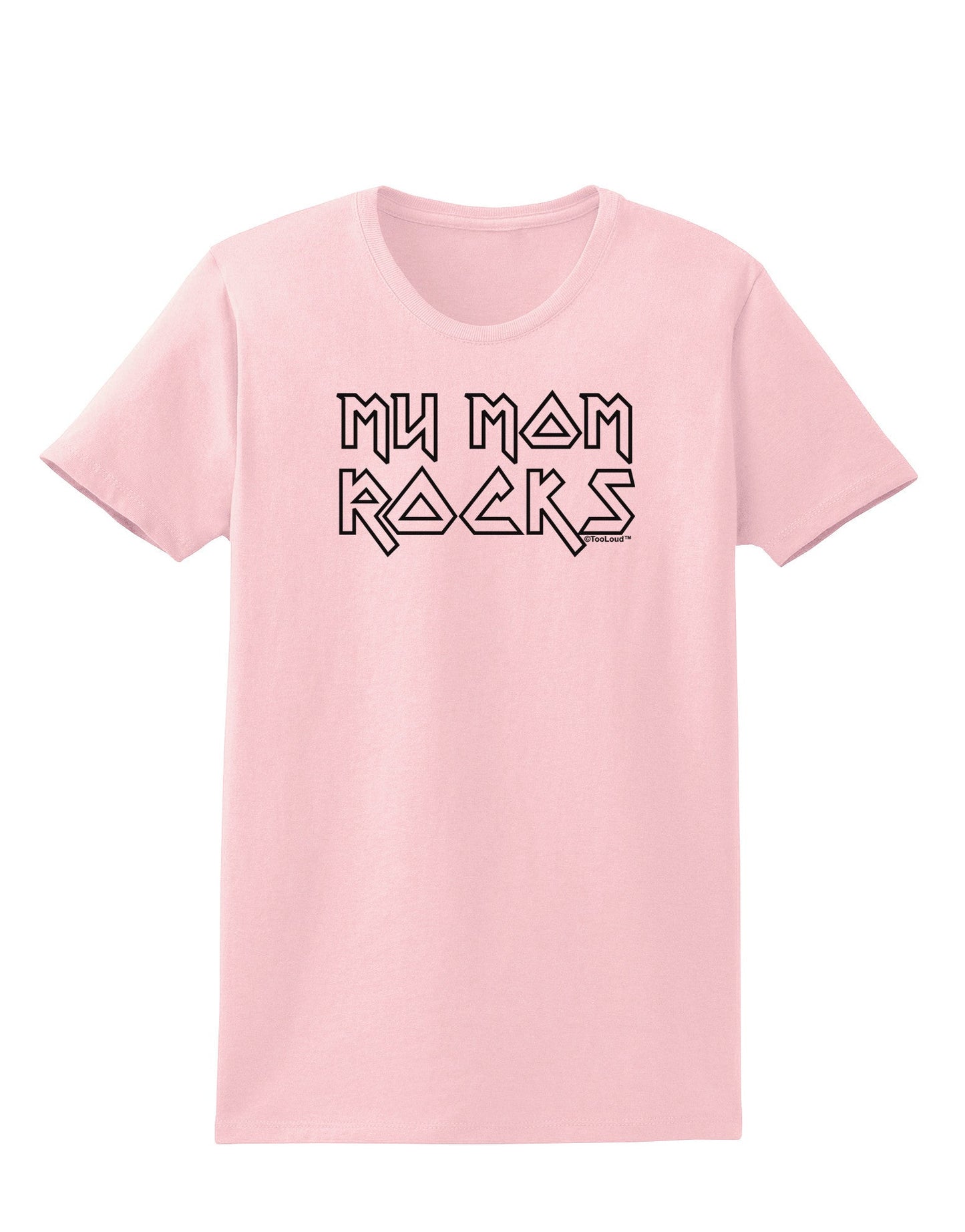 My Mom Rocks - Mother's Day Womens T-Shirt-Womens T-Shirt-TooLoud-PalePink-X-Small-Davson Sales