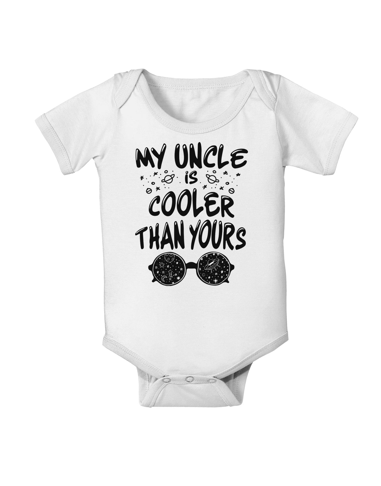 My Uncle is Cooler than yours Baby Romper Bodysuit-Baby Romper-TooLoud-White-06-Months-Davson Sales