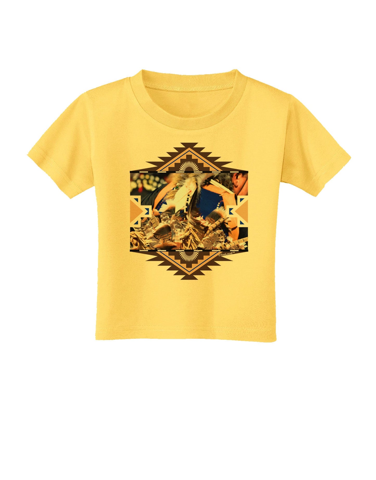 Native American Dancer 1 Toddler T-Shirt-Toddler T-Shirt-TooLoud-Yellow-2T-Davson Sales