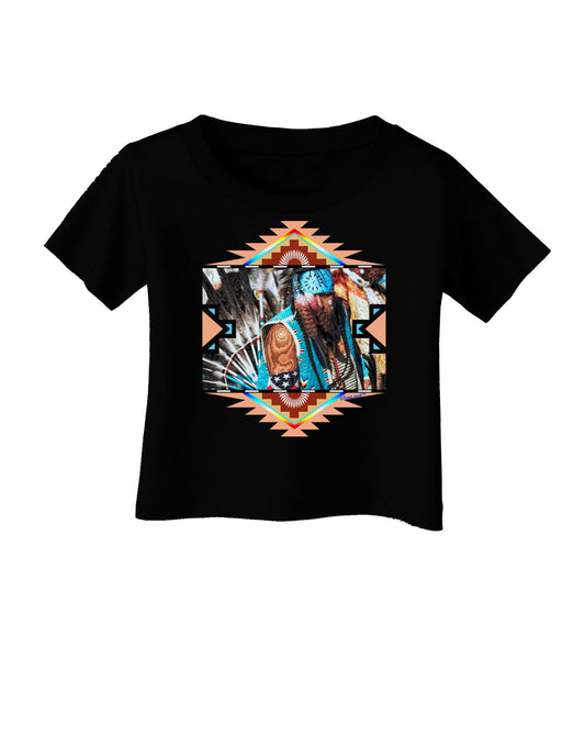 Native American Dancer 2 Infant T-Shirt Dark-Infant T-Shirt-TooLoud-Black-06-Months-Davson Sales