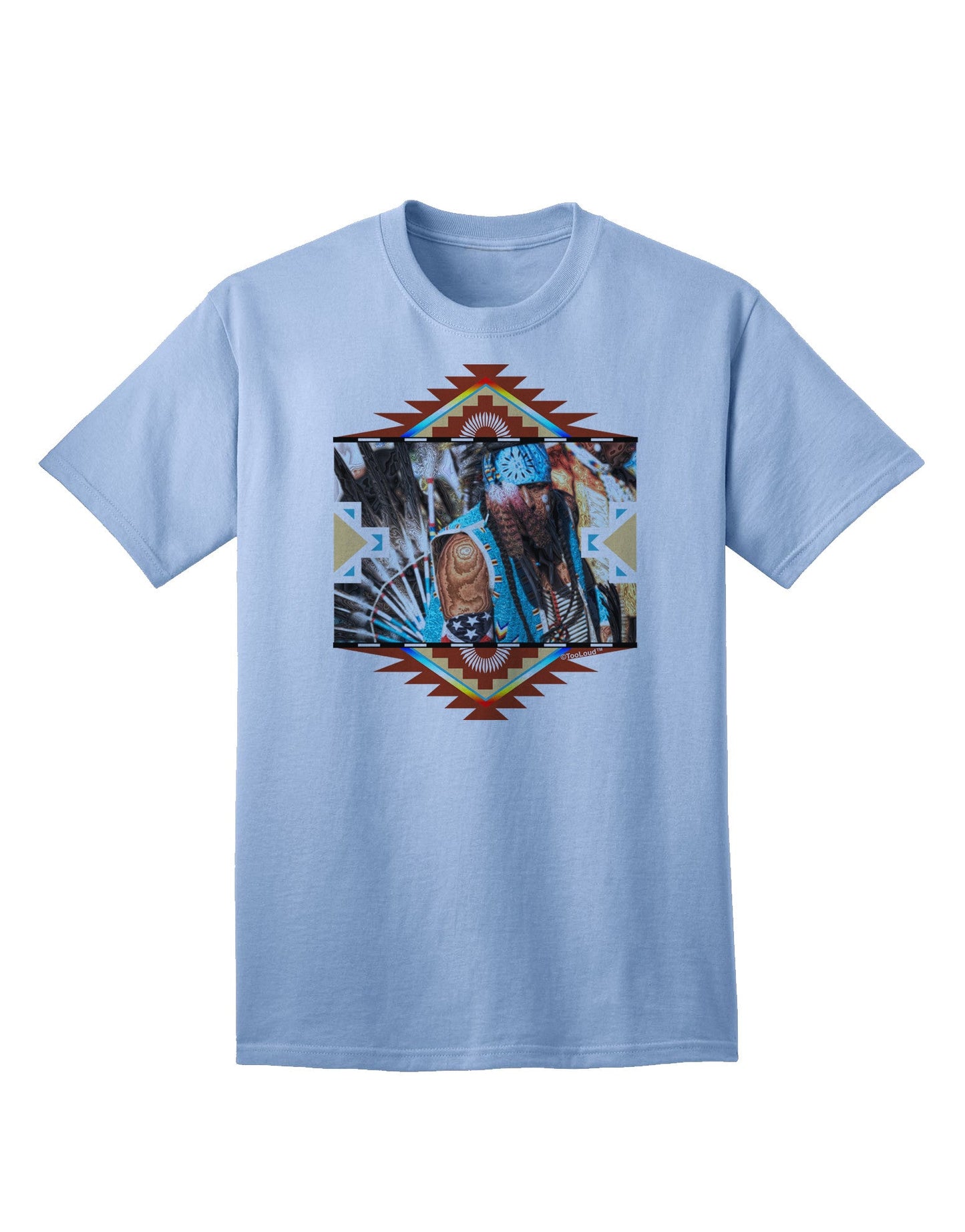 Native American Dancer 2 - Premium Adult T-Shirt Collection-Mens T-shirts-TooLoud-Light-Blue-Small-Davson Sales