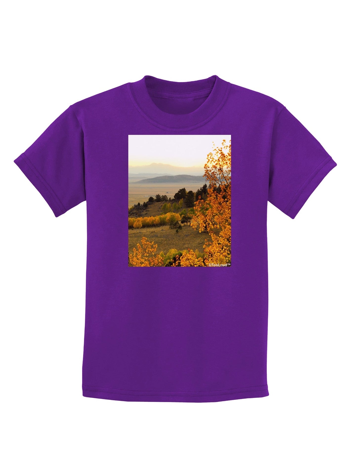 Nature Photography - Gentle Sunrise Childrens Dark T-Shirt-Childrens T-Shirt-TooLoud-Purple-X-Small-Davson Sales