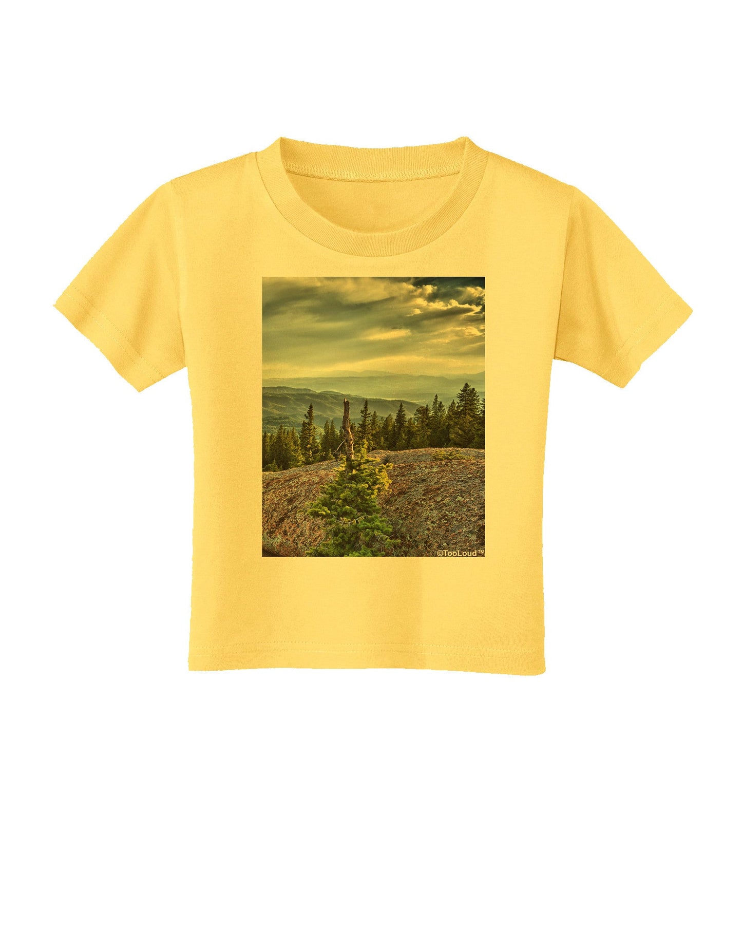 Nature Photography - Pine Kingdom Toddler T-Shirt-Toddler T-Shirt-TooLoud-Yellow-2T-Davson Sales