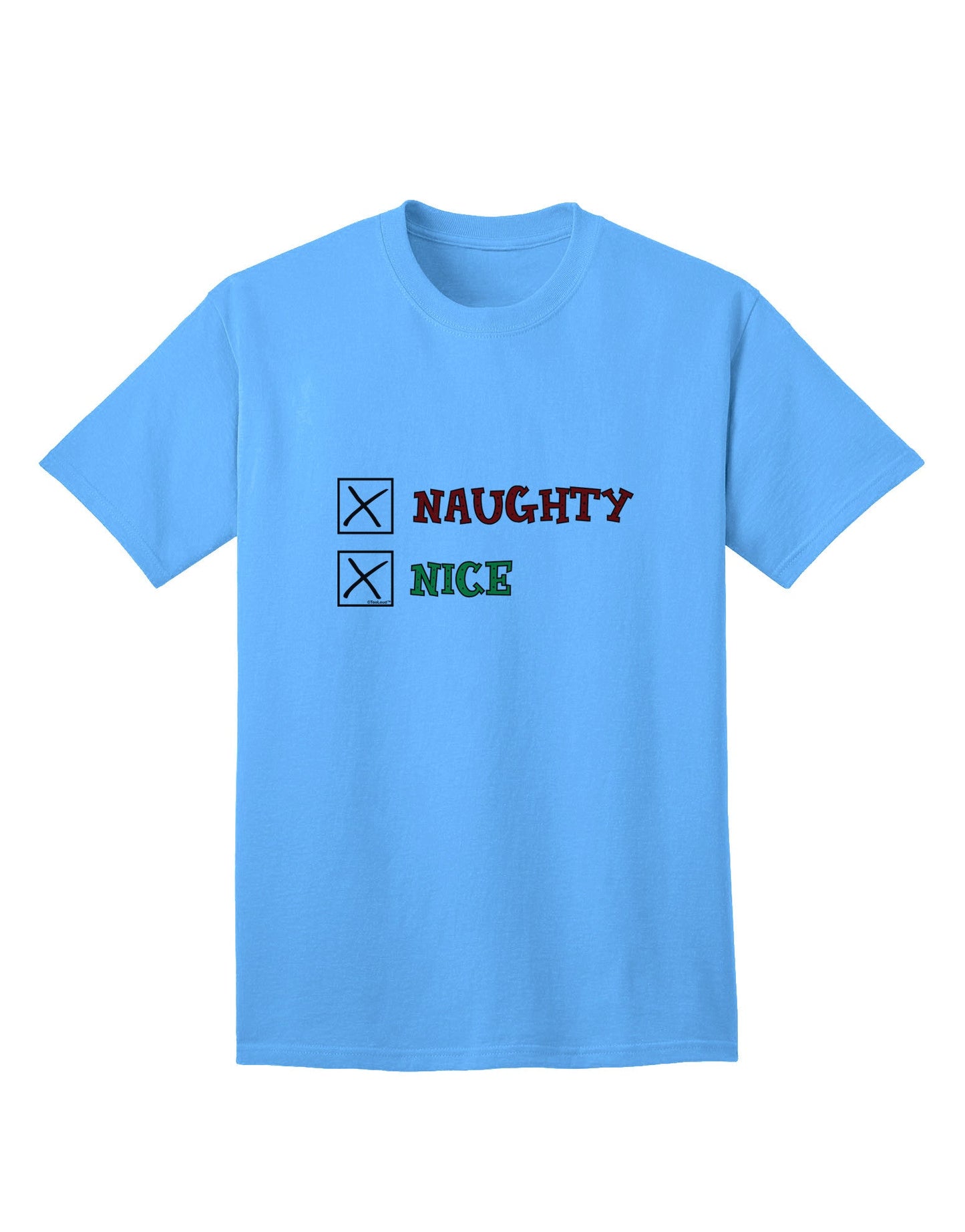 Naughty or Nice Christmas Collection - Sophisticated Adult T-Shirts for the Naughty and Nice-Mens T-shirts-TooLoud-Aquatic-Blue-Small-Davson Sales
