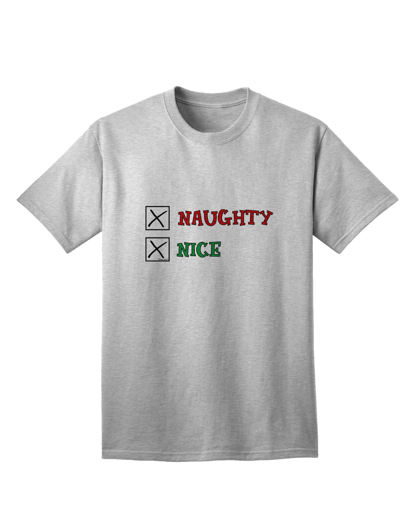 Naughty or Nice Christmas Collection - Sophisticated Adult T-Shirts for the Naughty and Nice-Mens T-shirts-TooLoud-AshGray-Small-Davson Sales