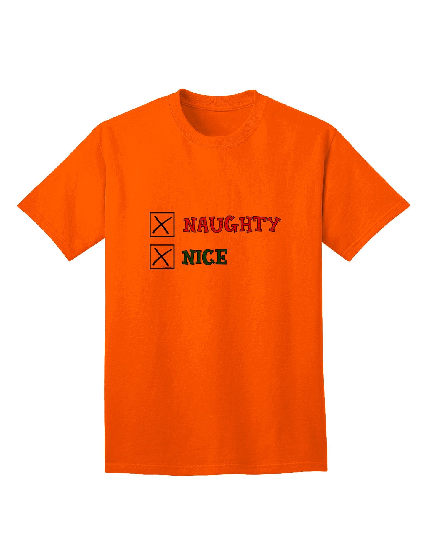 Naughty or Nice Christmas Collection - Sophisticated Adult T-Shirts for the Naughty and Nice-Mens T-shirts-TooLoud-Orange-Small-Davson Sales