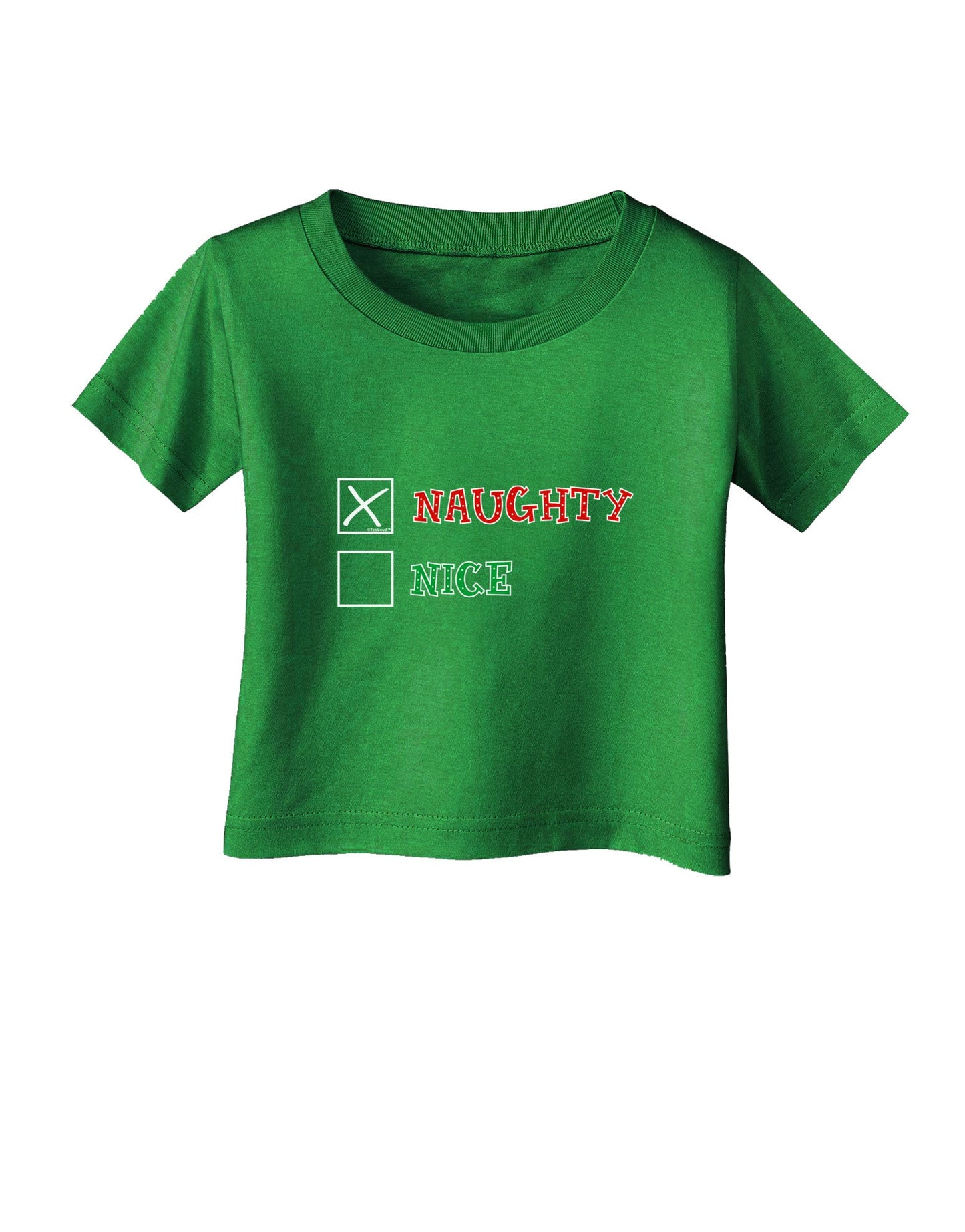 Naughty or Nice Christmas - Naughty Infant T-Shirt Dark-Infant T-Shirt-TooLoud-Royal-Blue-06-Months-Davson Sales