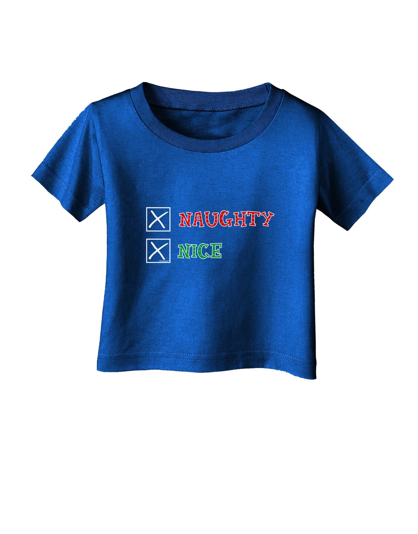 Naughty or Nice Christmas - Naughty and Nice Infant T-Shirt Dark-Infant T-Shirt-TooLoud-Red-06-Months-Davson Sales