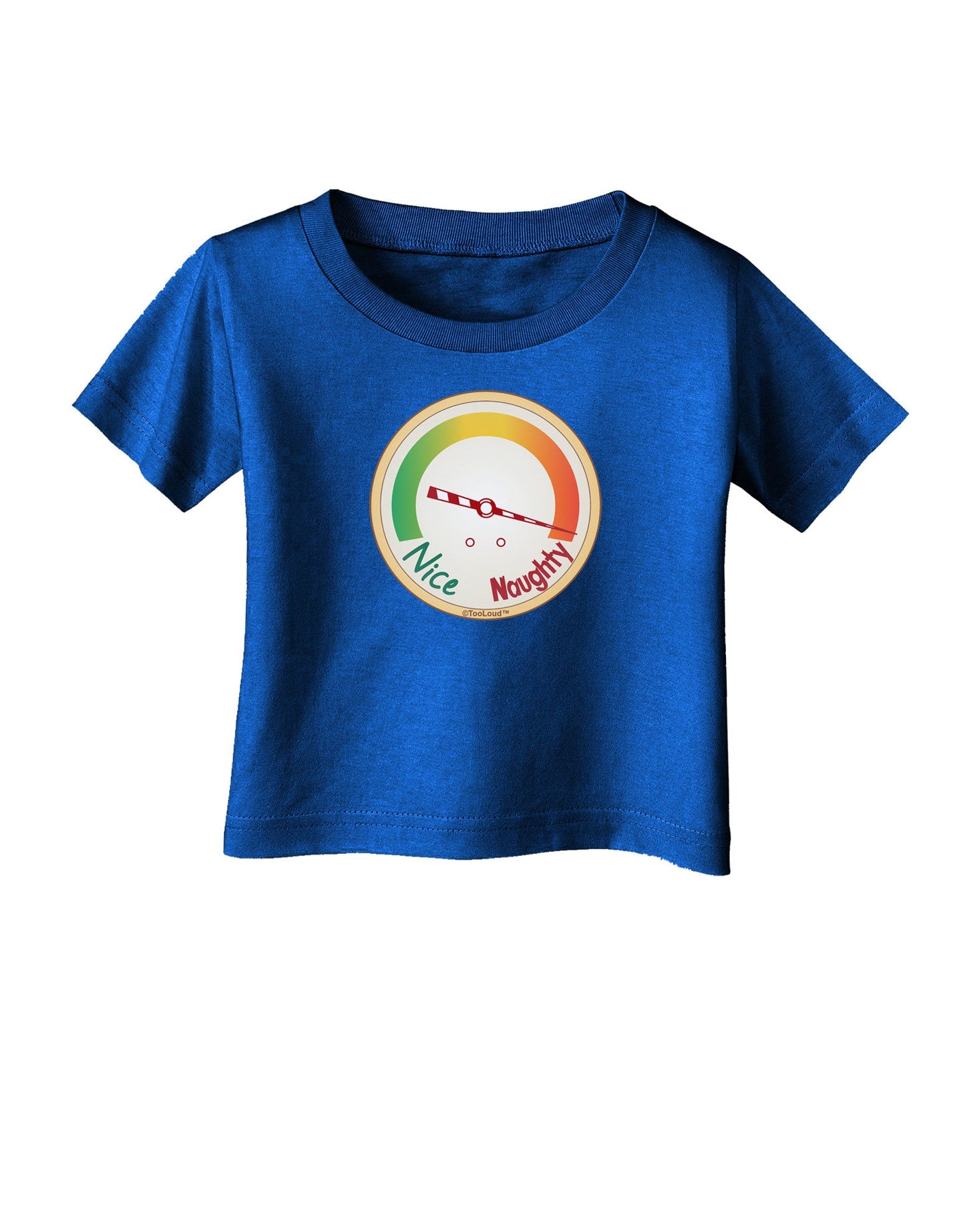 Naughty or Nice Meter Naughty Infant T-Shirt Dark-Infant T-Shirt-TooLoud-Royal-Blue-06-Months-Davson Sales