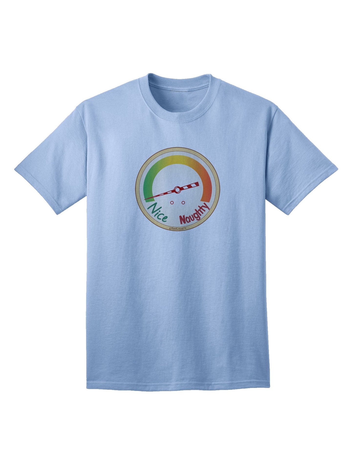 Naughty or Nice Meter Nice Adult T-Shirt-unisex t-shirt-TooLoud-Light-Blue-Small-Davson Sales