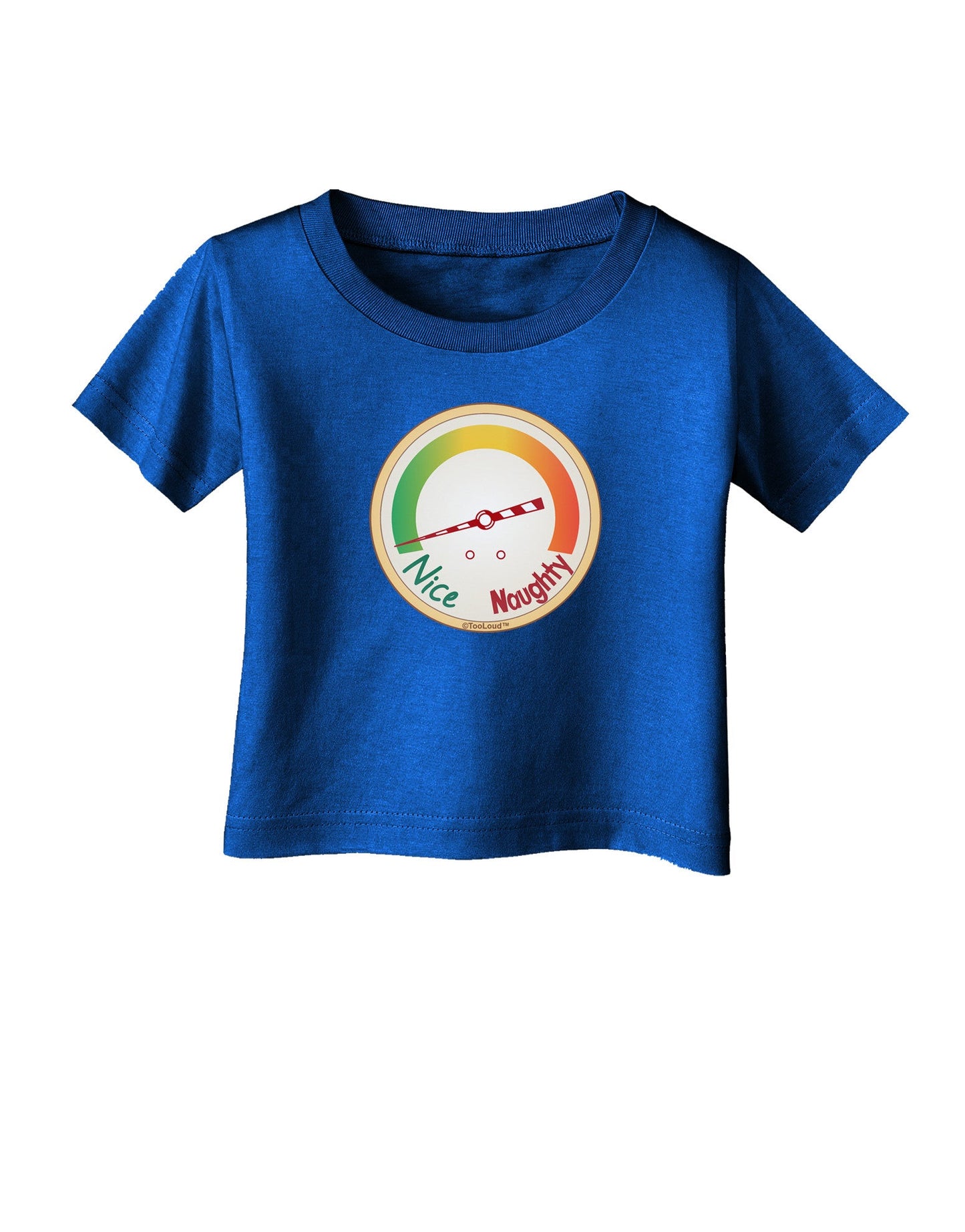 Naughty or Nice Meter Nice Infant T-Shirt Dark-Infant T-Shirt-TooLoud-Royal-Blue-06-Months-Davson Sales