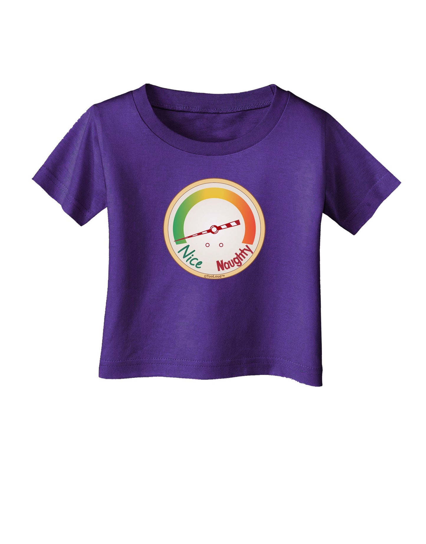 Naughty or Nice Meter Nice Infant T-Shirt Dark-Infant T-Shirt-TooLoud-Purple-06-Months-Davson Sales