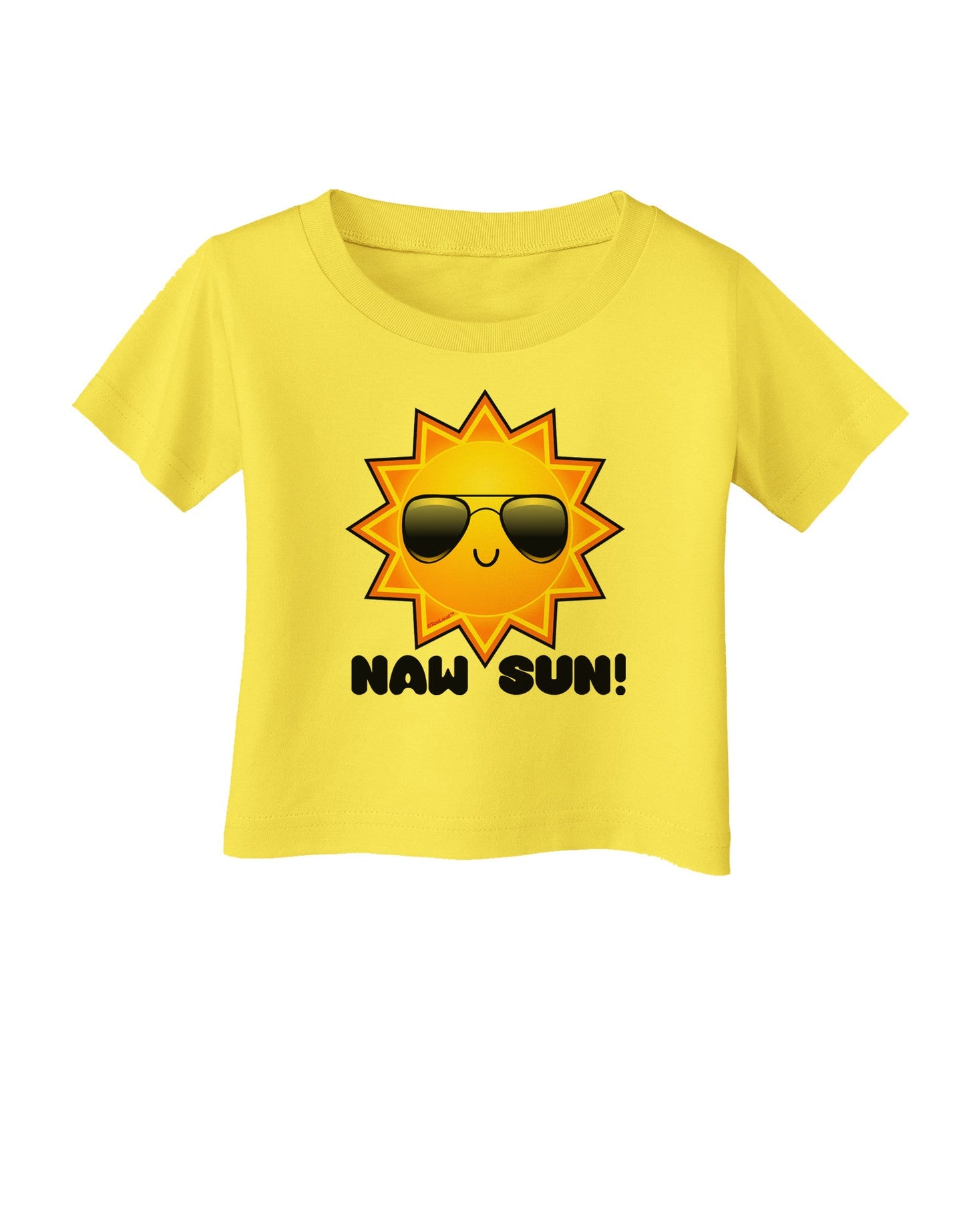 Naw Sun Cute Sun Infant T-Shirt-Infant T-Shirt-TooLoud-Yellow-06-Months-Davson Sales