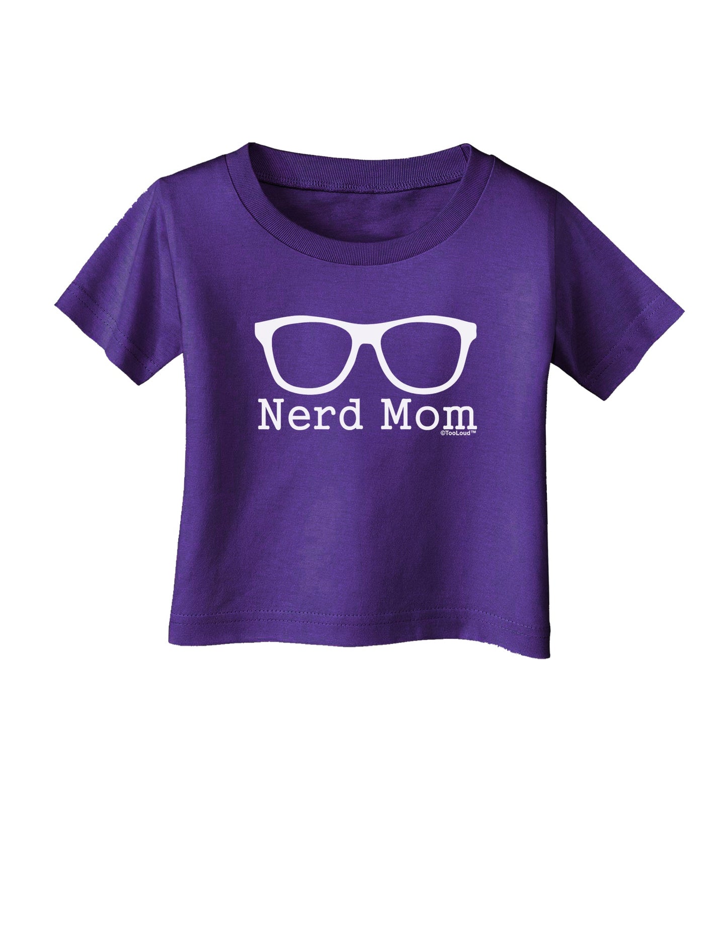 Nerd Mom - Glasses Infant T-Shirt Dark by TooLoud-Infant T-Shirt-TooLoud-Purple-06-Months-Davson Sales