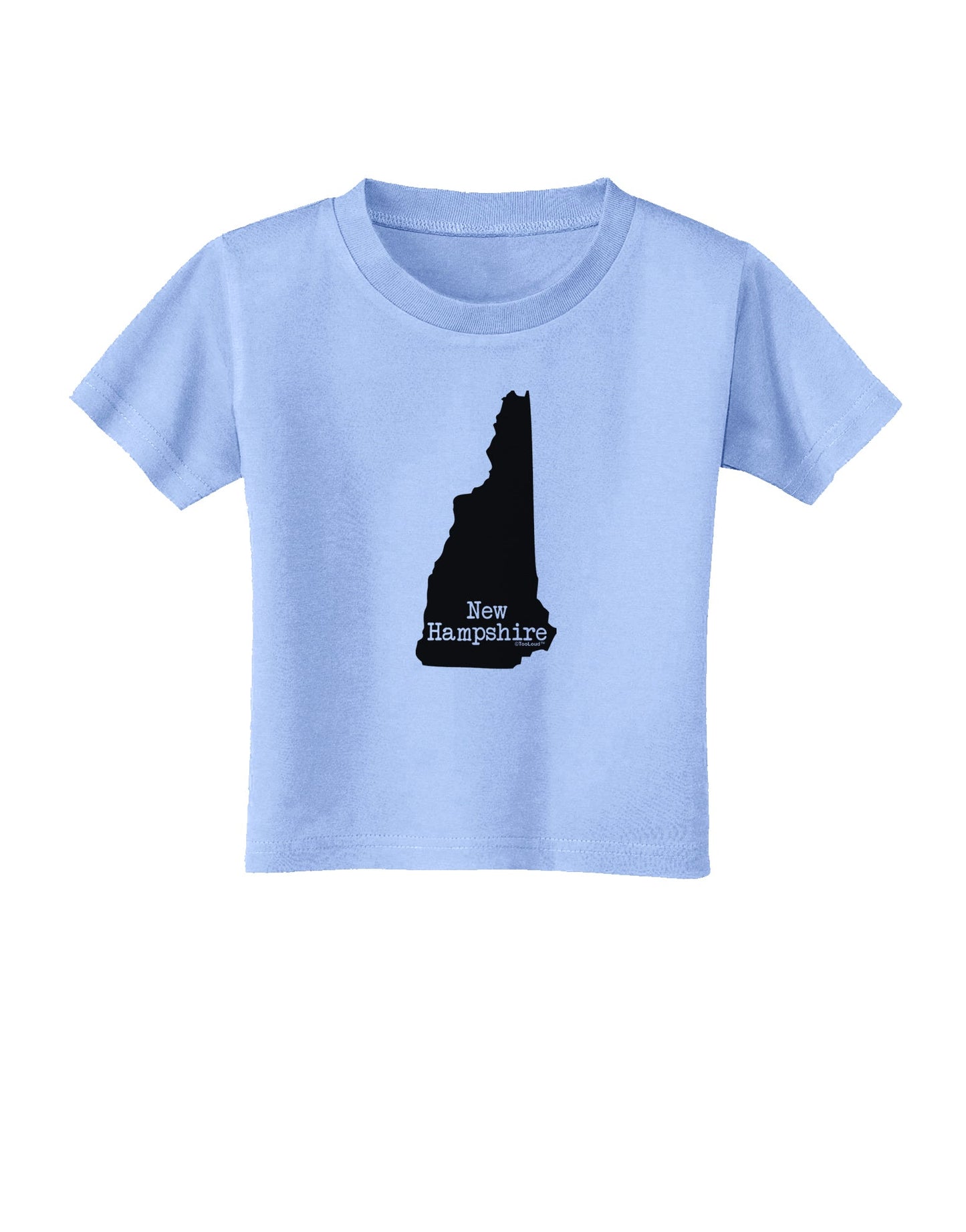 New Hampshire - United States Shape Toddler T-Shirt by TooLoud-Toddler T-Shirt-TooLoud-Aquatic-Blue-2T-Davson Sales