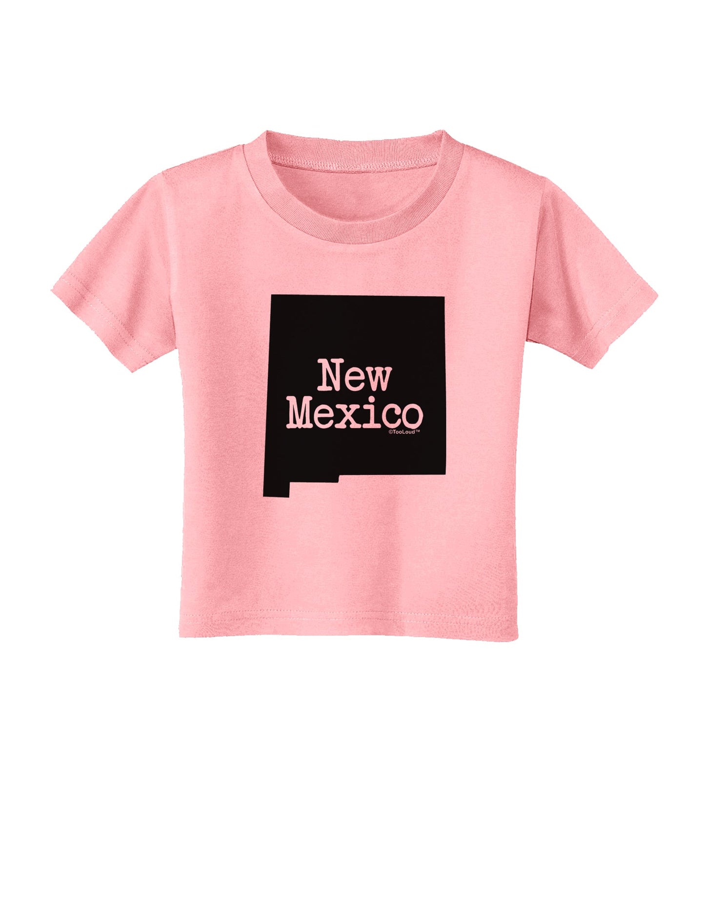 New Mexico - United States Shape Toddler T-Shirt by TooLoud-Toddler T-Shirt-TooLoud-Candy-Pink-2T-Davson Sales