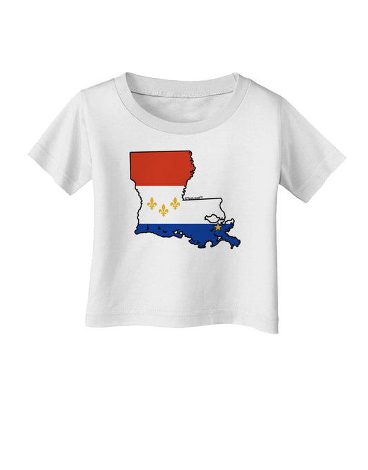New Orleans Louisiana Flag Infant T-Shirt-Infant T-Shirt-TooLoud-White-06-Months-Davson Sales